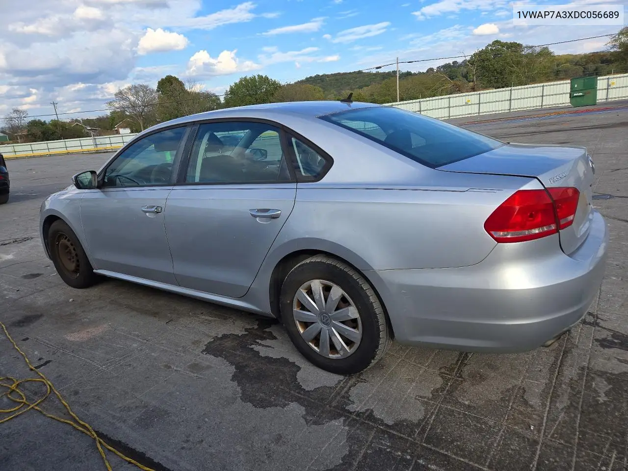 2013 VOLKSWAGEN PASSAT VIN 1VWAP7A3XDC056689 — фото 2