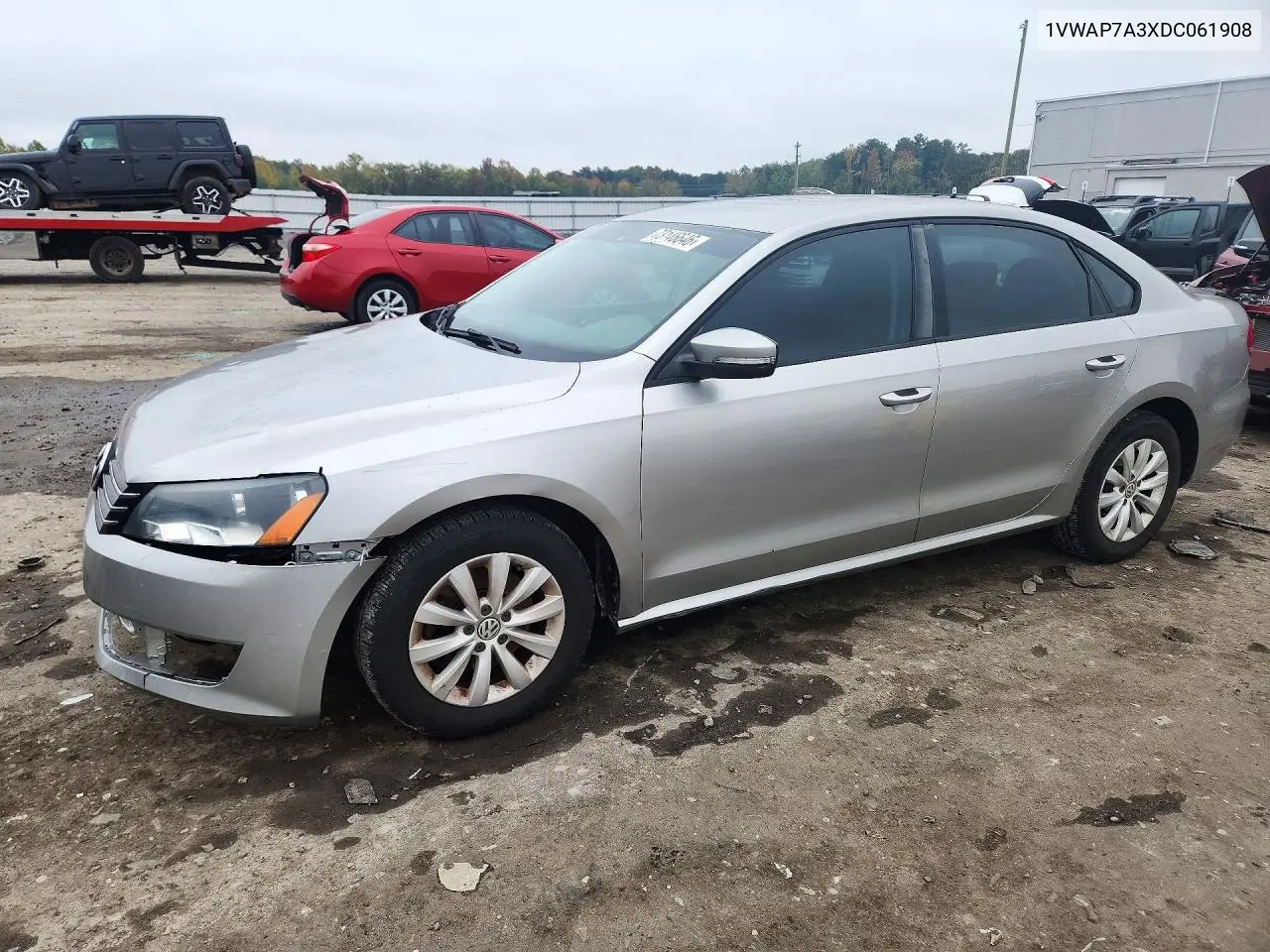VOLKSWAGEN PASSAT 2013, VIN 1VWAP7A3XDC061908