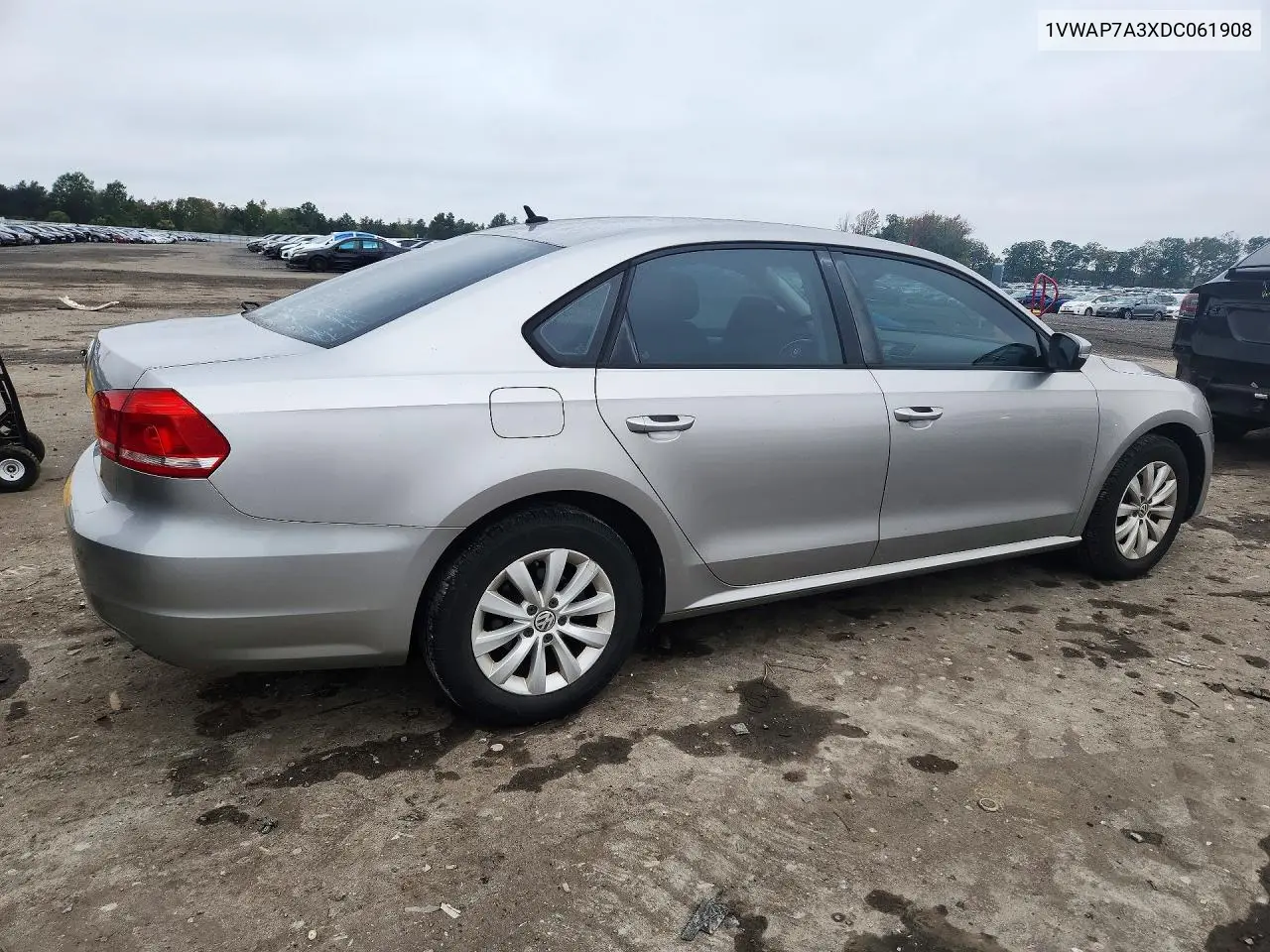 2013 VOLKSWAGEN PASSAT VIN 1VWAP7A3XDC061908 — фото 3