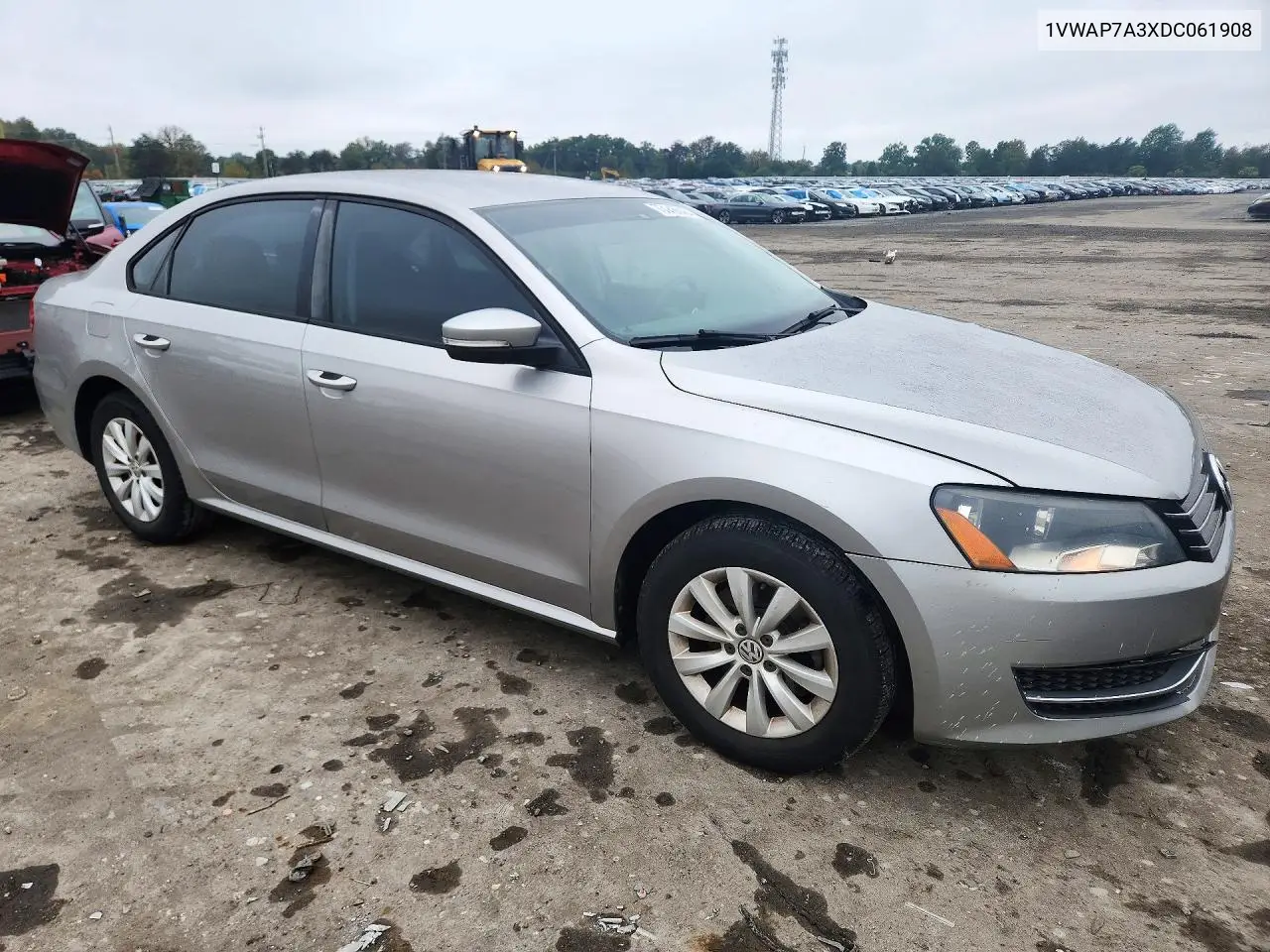 2013 VOLKSWAGEN PASSAT VIN 1VWAP7A3XDC061908 — фото 4