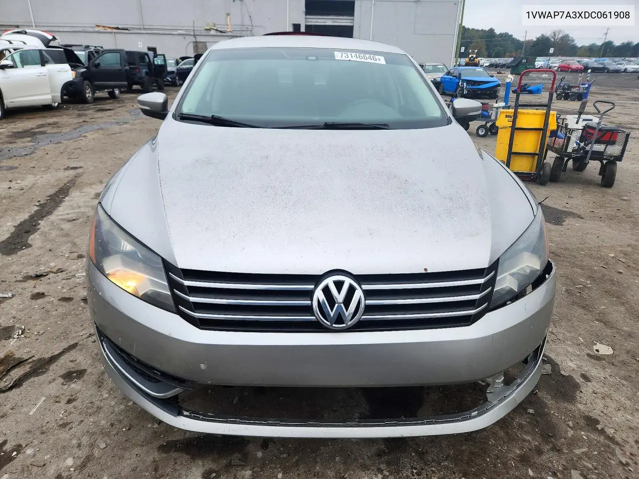 2013 VOLKSWAGEN PASSAT VIN 1VWAP7A3XDC061908 — фото 5