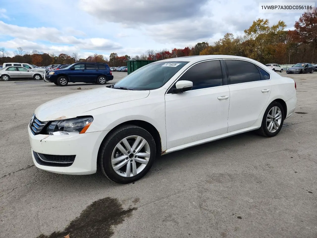 VOLKSWAGEN PASSAT 2013, VIN 1VWBP7A30DC056186