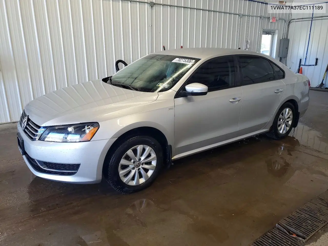 VOLKSWAGEN PASSAT 2014, VIN 1VWAT7A37EC111189