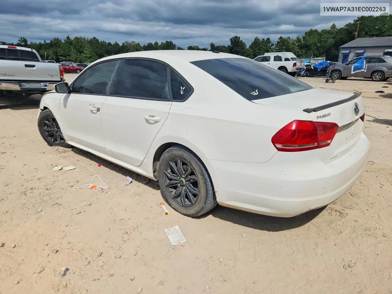 2014 VOLKSWAGEN PASSAT VIN 1VWAP7A31EC002263 — фото 2