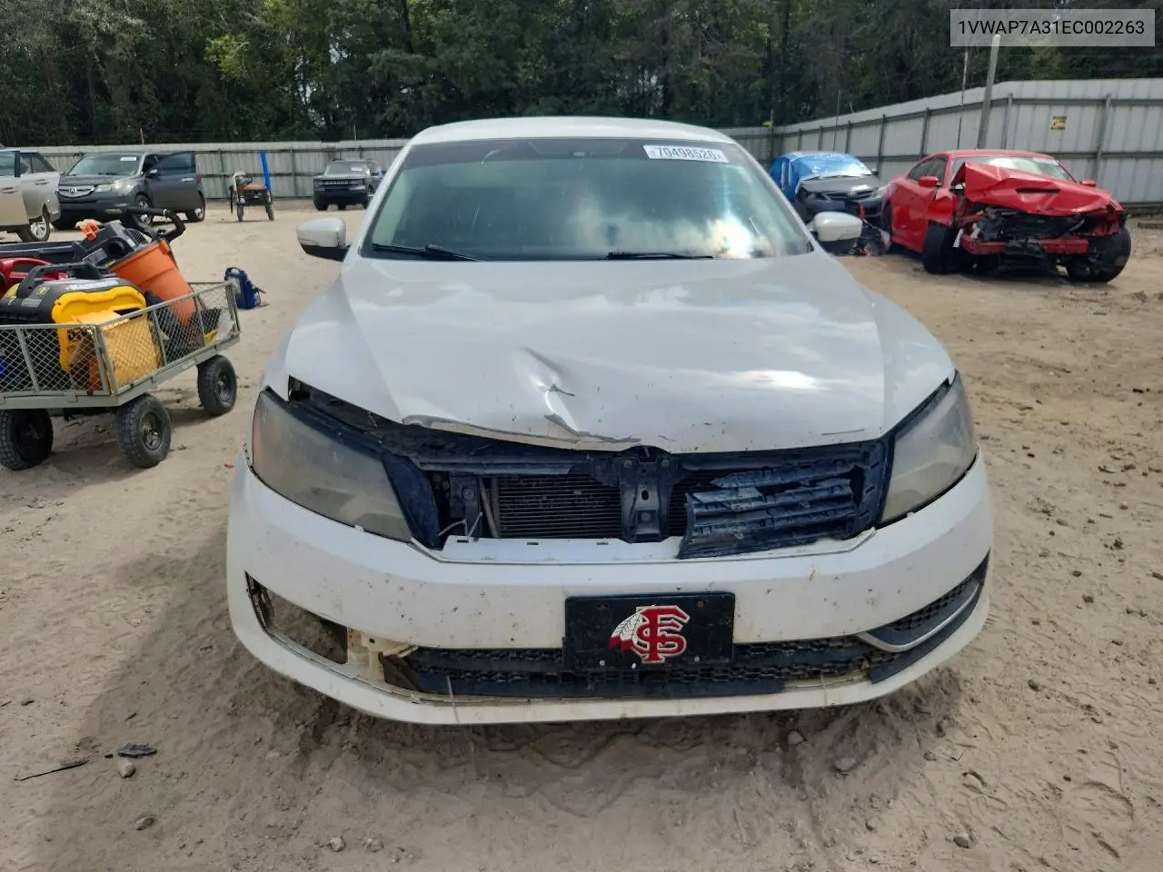2014 VOLKSWAGEN PASSAT VIN 1VWAP7A31EC002263 — фото 5
