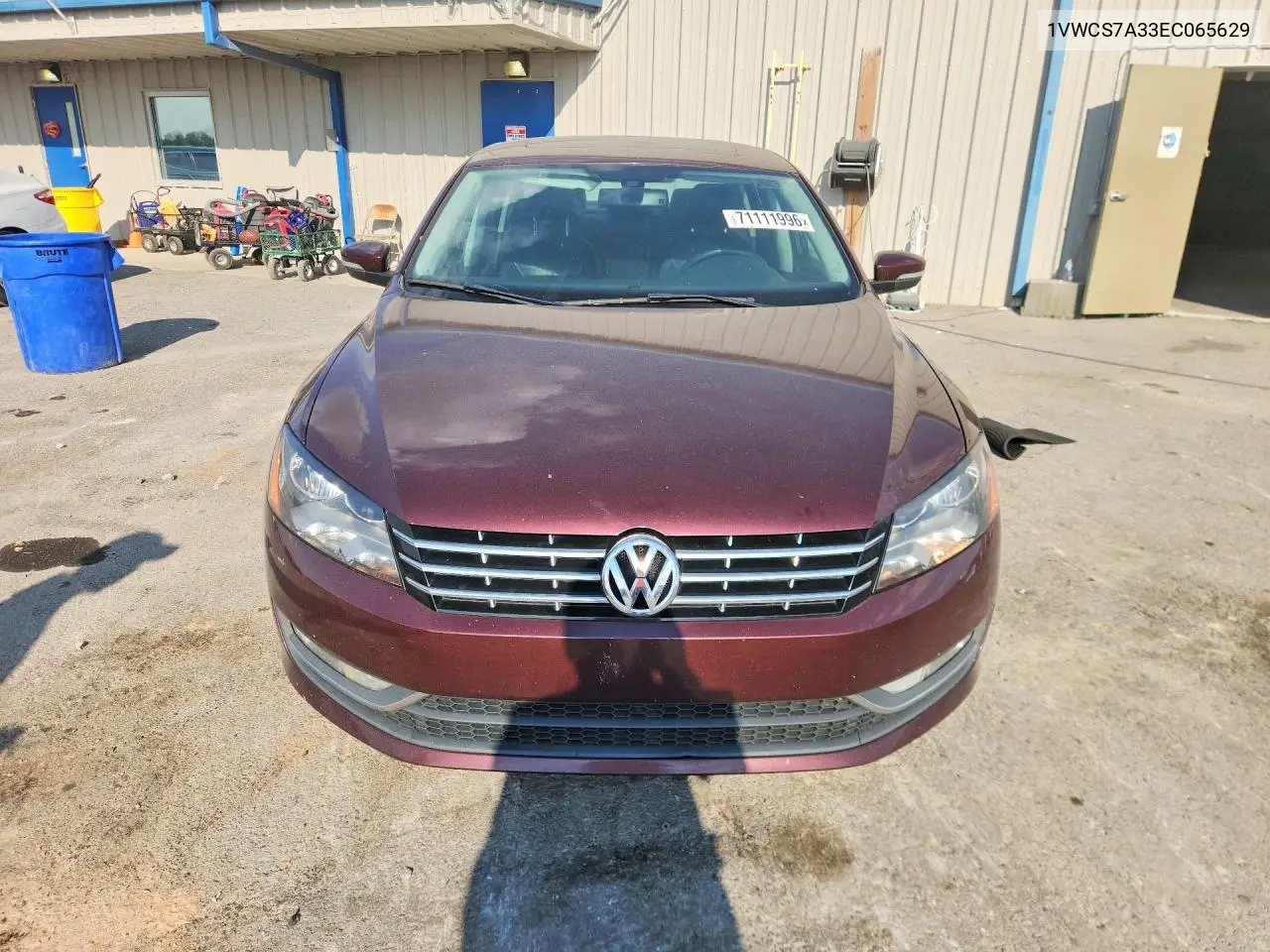 2014 VOLKSWAGEN PASSAT VIN 1VWCS7A33EC065629 — фото 5