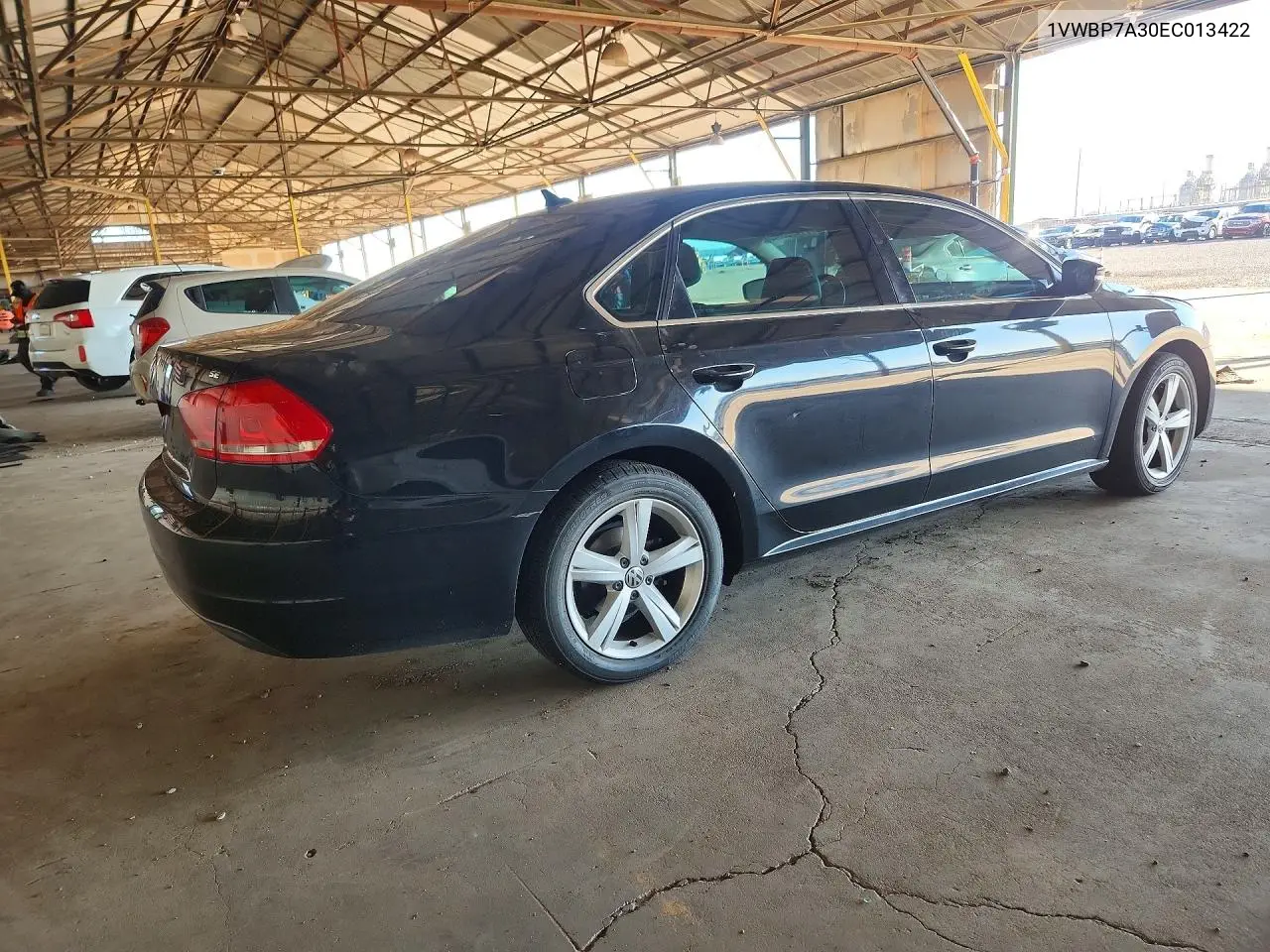2014 VOLKSWAGEN PASSAT VIN 1VWBP7A30EC013422 — фото 3