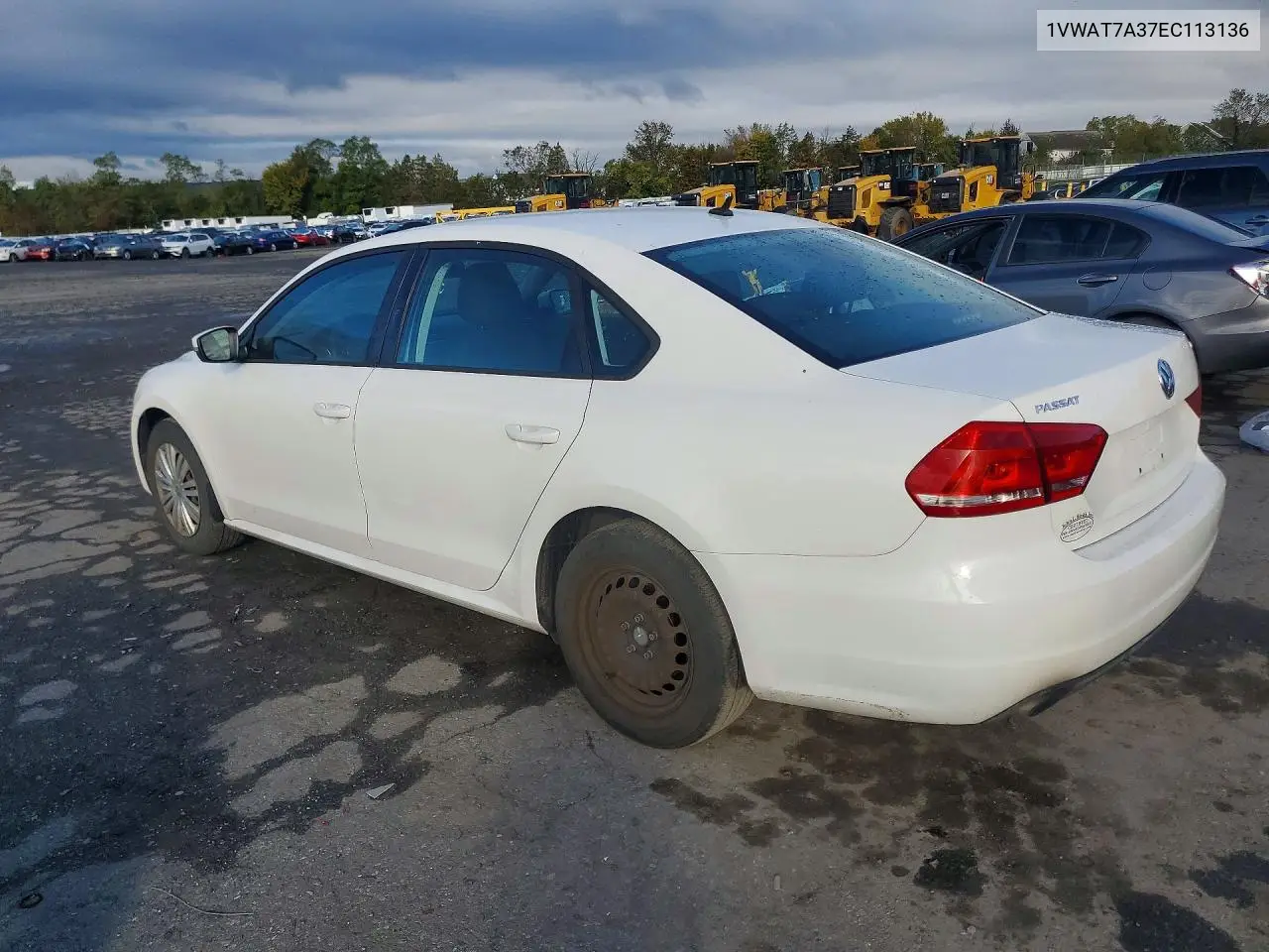 2014 VOLKSWAGEN PASSAT VIN 1VWAT7A37EC113136 — фото 2