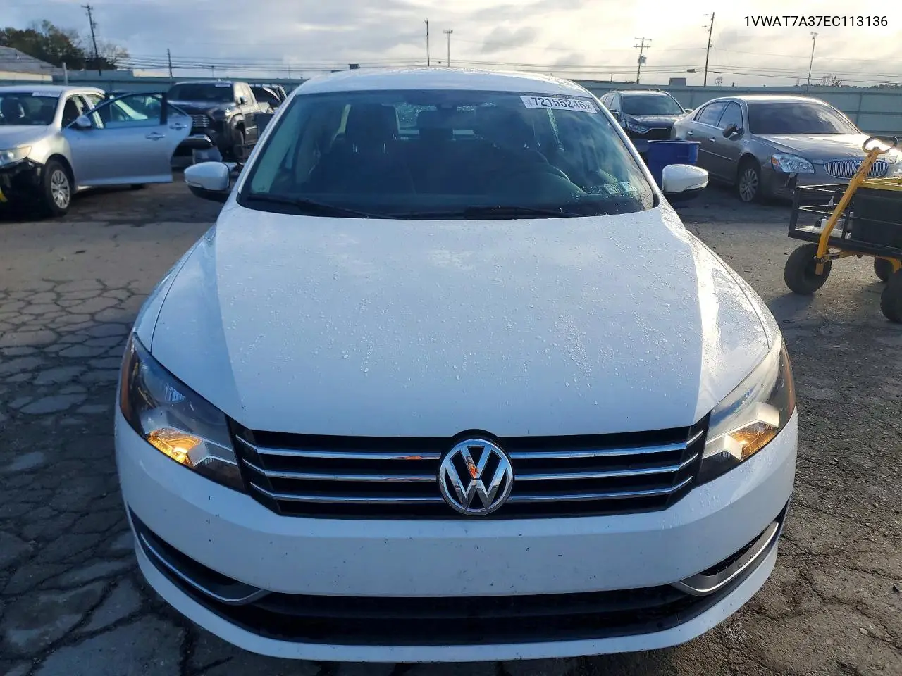 2014 VOLKSWAGEN PASSAT VIN 1VWAT7A37EC113136 — фото 5