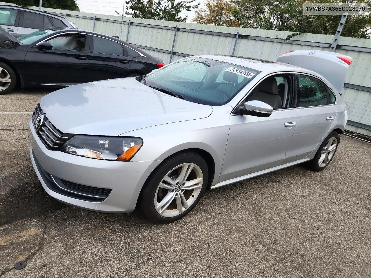 VOLKSWAGEN PASSAT 2014, VIN 1VWBS7A36EC028070
