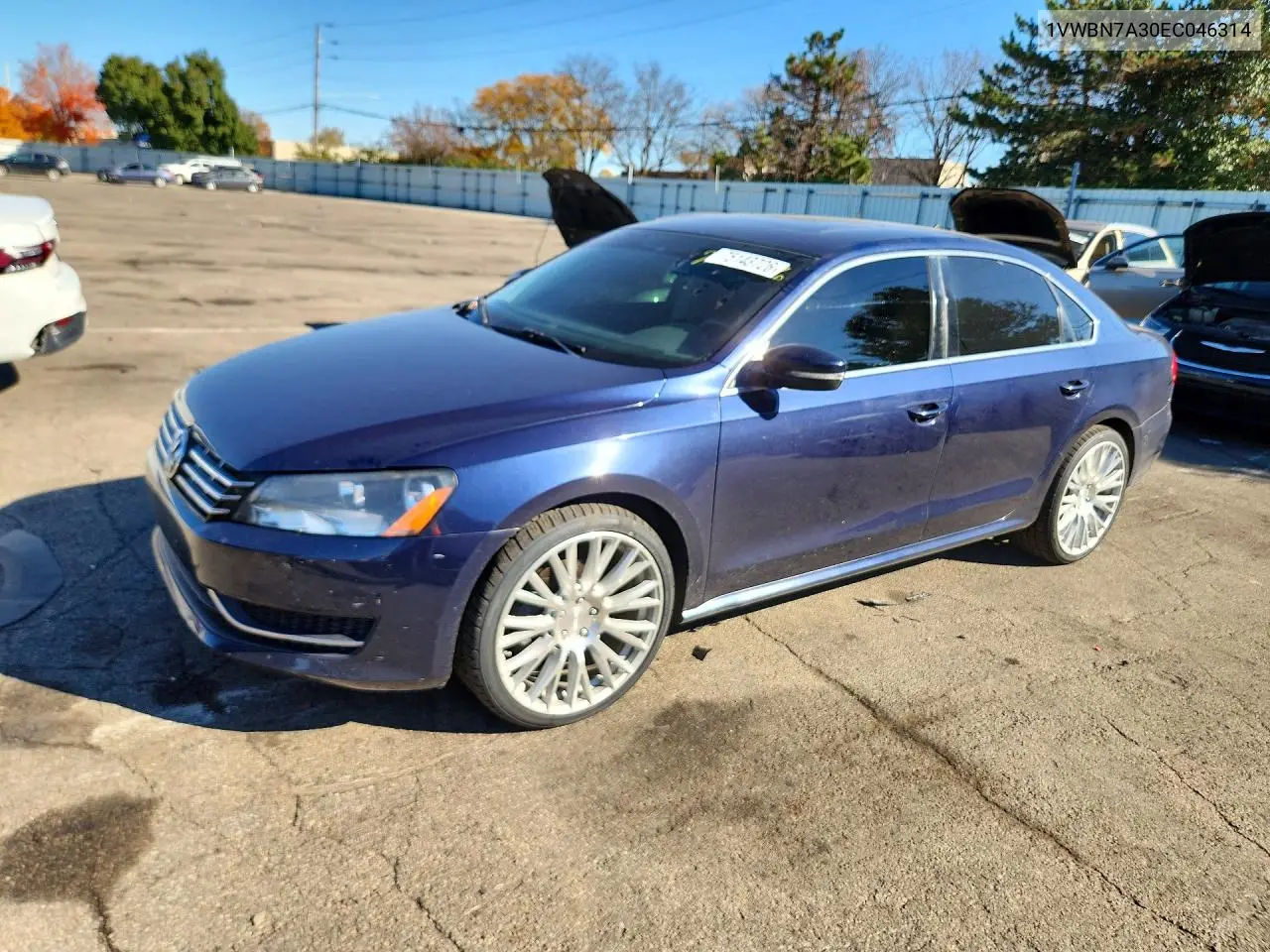 VOLKSWAGEN PASSAT 2014, VIN 1VWBN7A30EC046314