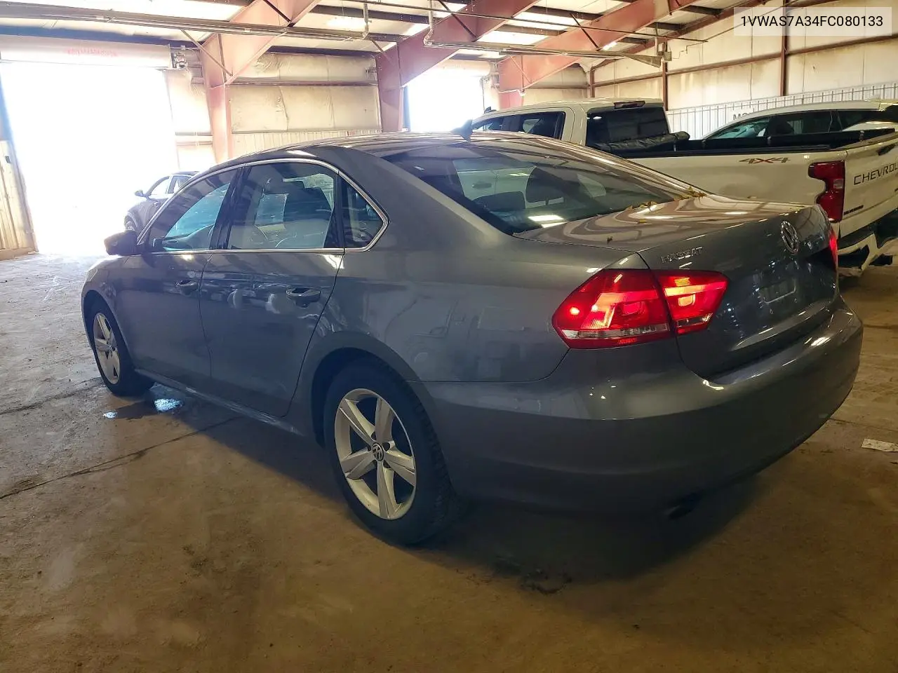 2015 VOLKSWAGEN PASSAT VIN 1VWAS7A34FC080133 — фото 2