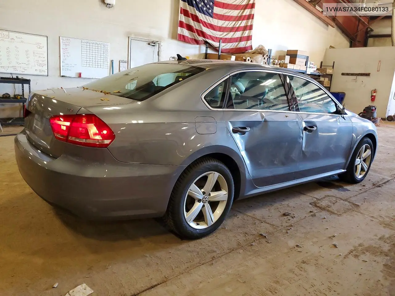2015 VOLKSWAGEN PASSAT VIN 1VWAS7A34FC080133 — фото 3