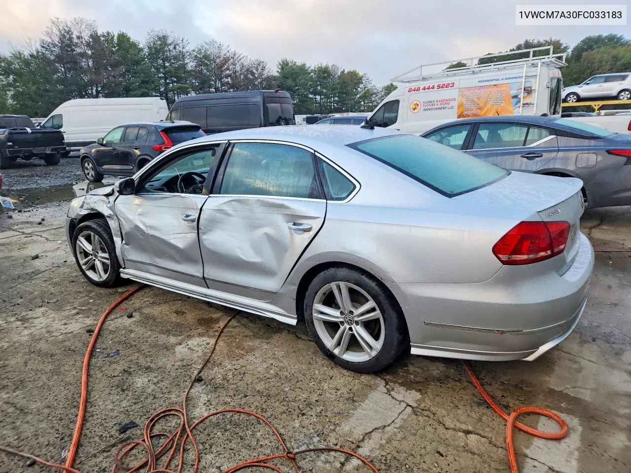 2015 VOLKSWAGEN PASSAT VIN 1VWCM7A30FC033183 — фото 2