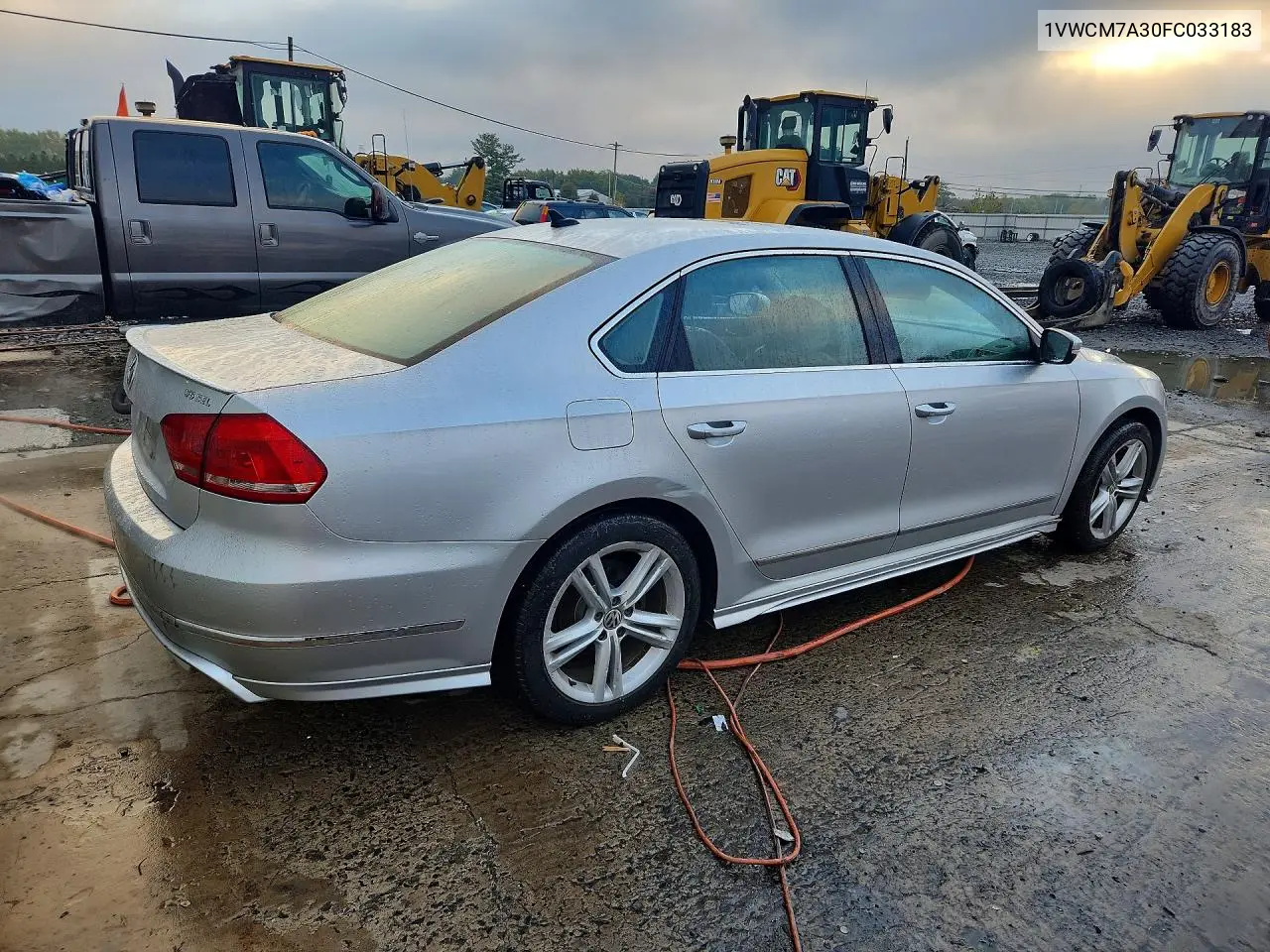 2015 VOLKSWAGEN PASSAT VIN 1VWCM7A30FC033183 — фото 3