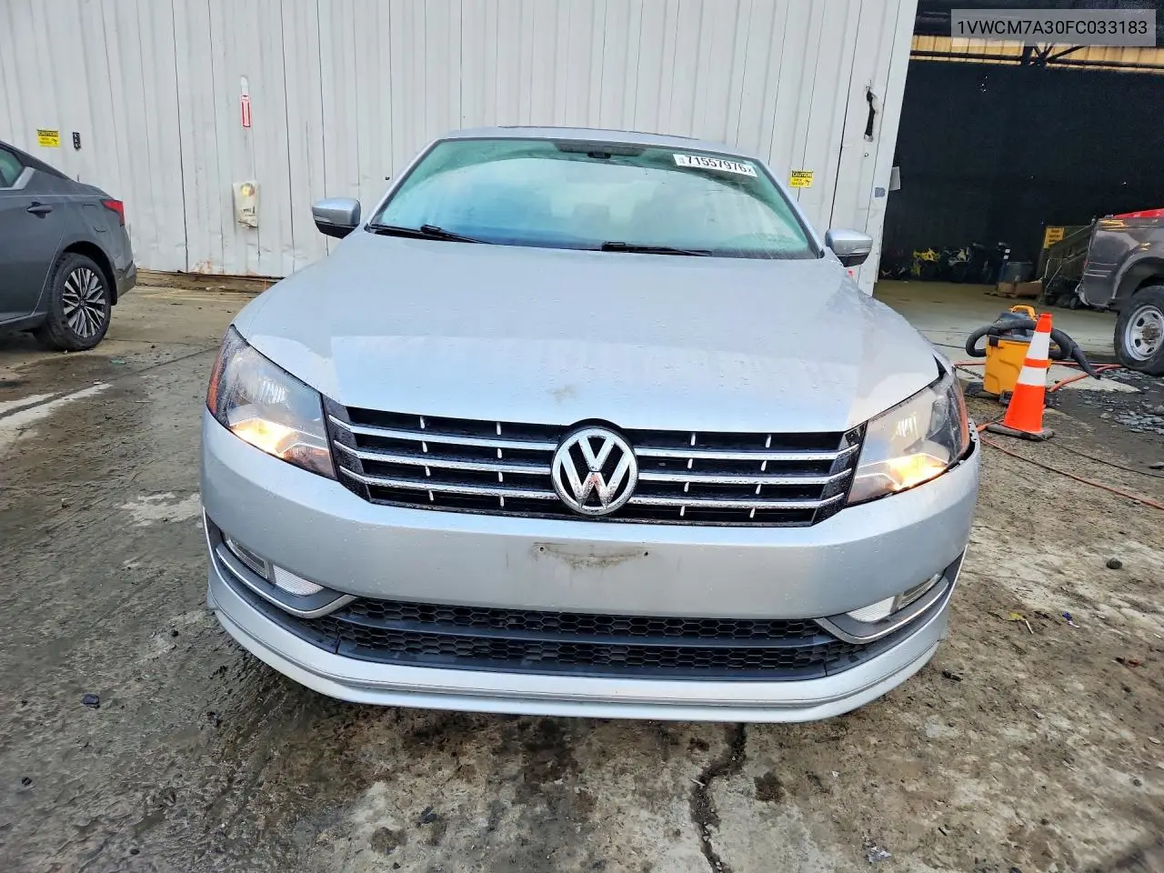 2015 VOLKSWAGEN PASSAT VIN 1VWCM7A30FC033183 — фото 5