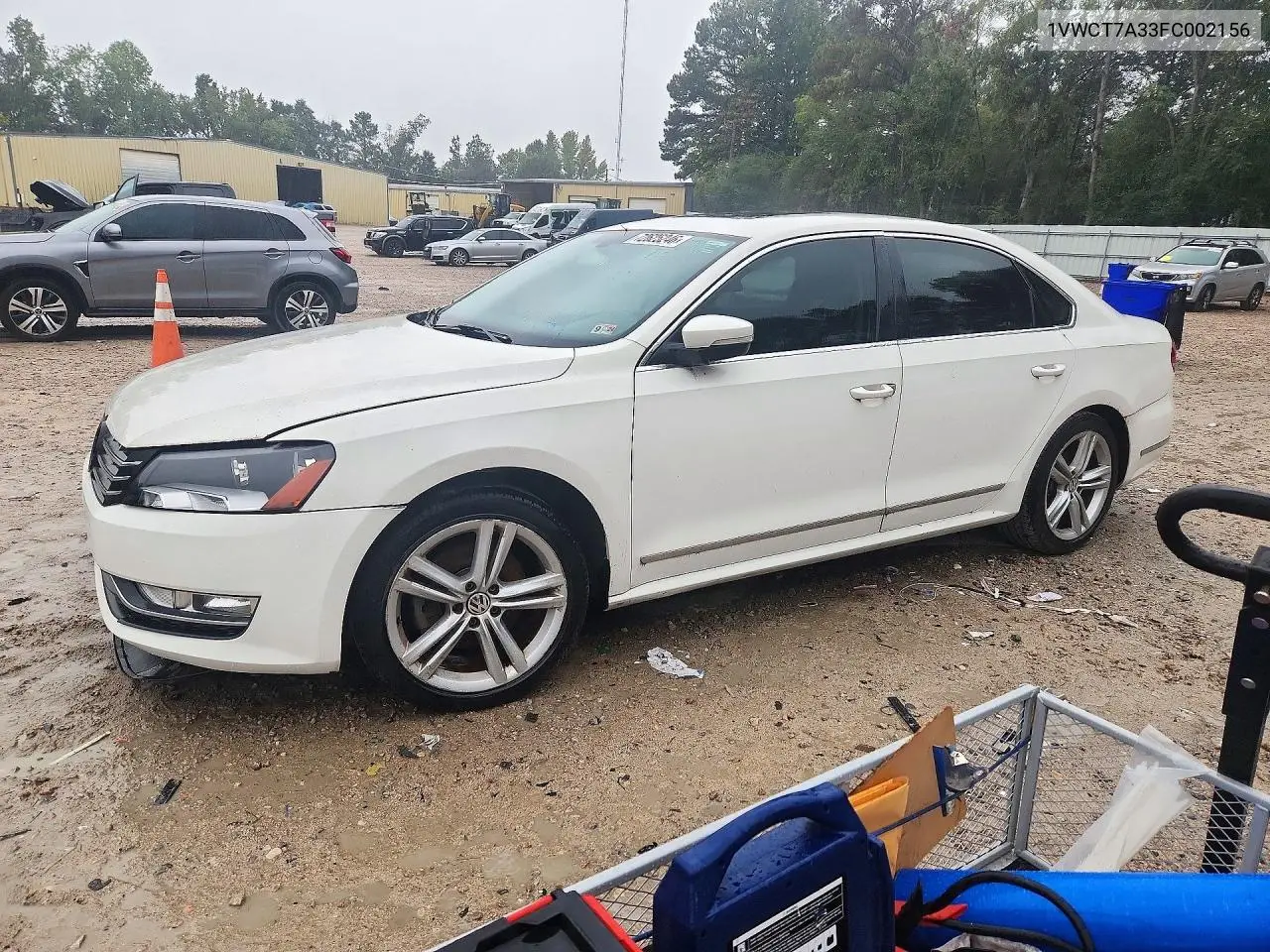 VOLKSWAGEN PASSAT 2015, VIN 1VWCT7A33FC002156