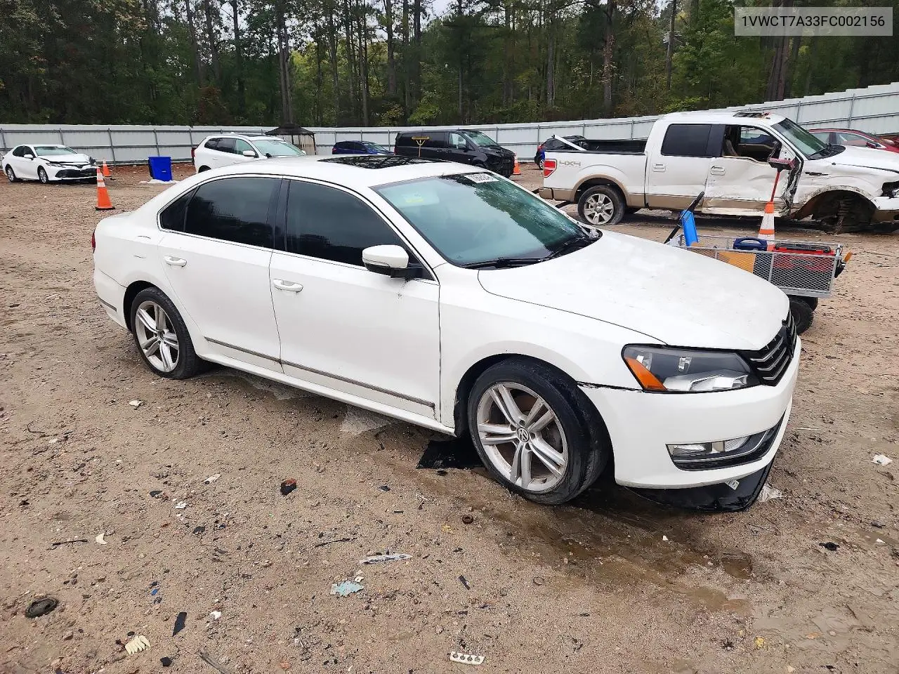 2015 VOLKSWAGEN PASSAT VIN 1VWCT7A33FC002156 — фото 4