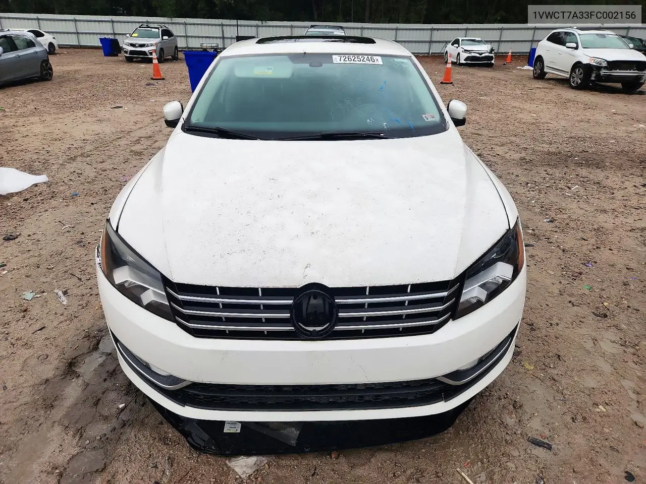 2015 VOLKSWAGEN PASSAT VIN 1VWCT7A33FC002156 — фото 5