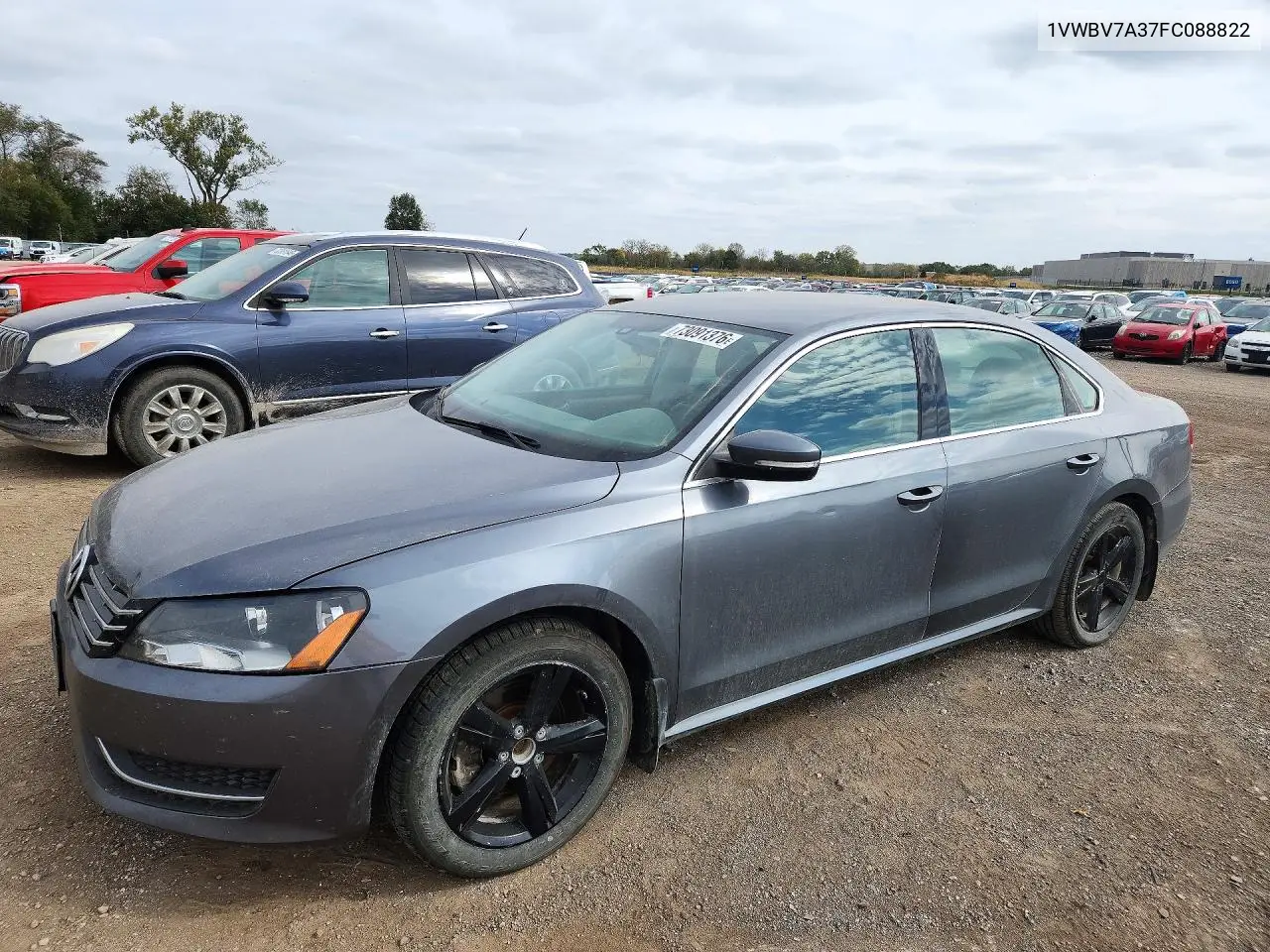 VOLKSWAGEN PASSAT 2015, VIN 1VWBV7A37FC088822