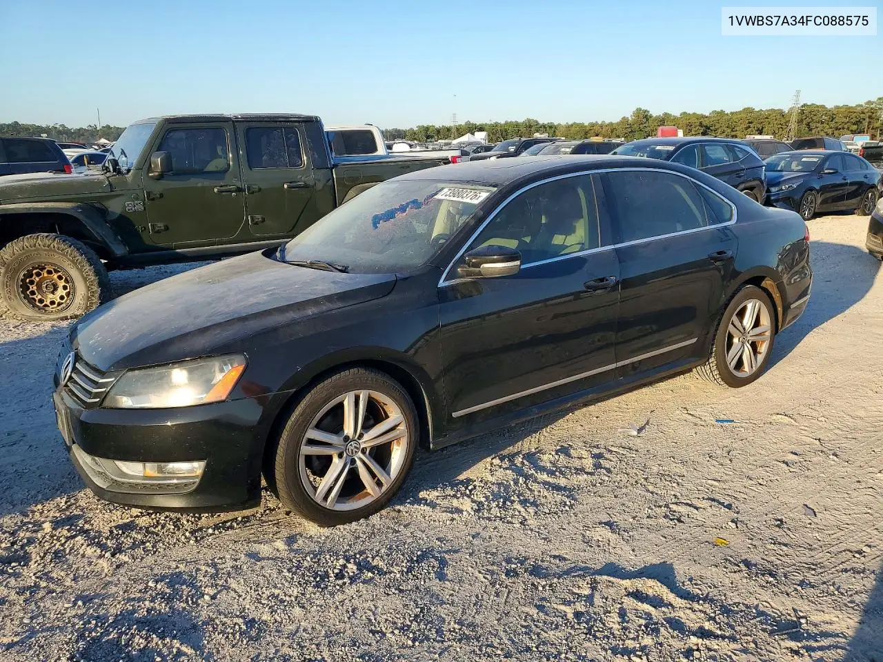 VOLKSWAGEN PASSAT 2015, VIN 1VWBS7A34FC088575