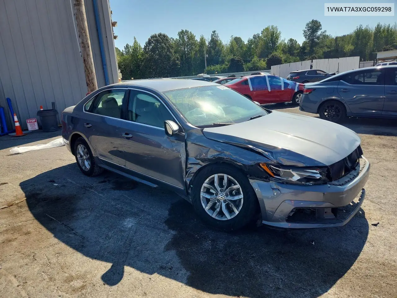 2016 VOLKSWAGEN PASSAT VIN 1VWAT7A3XGC059298 — фото 4