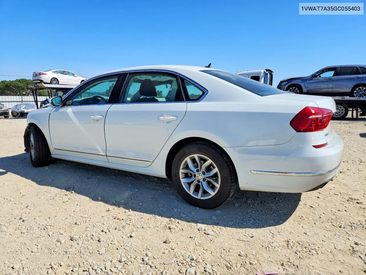 2016 VOLKSWAGEN PASSAT VIN 1VWAT7A35GC055403 — фото 2