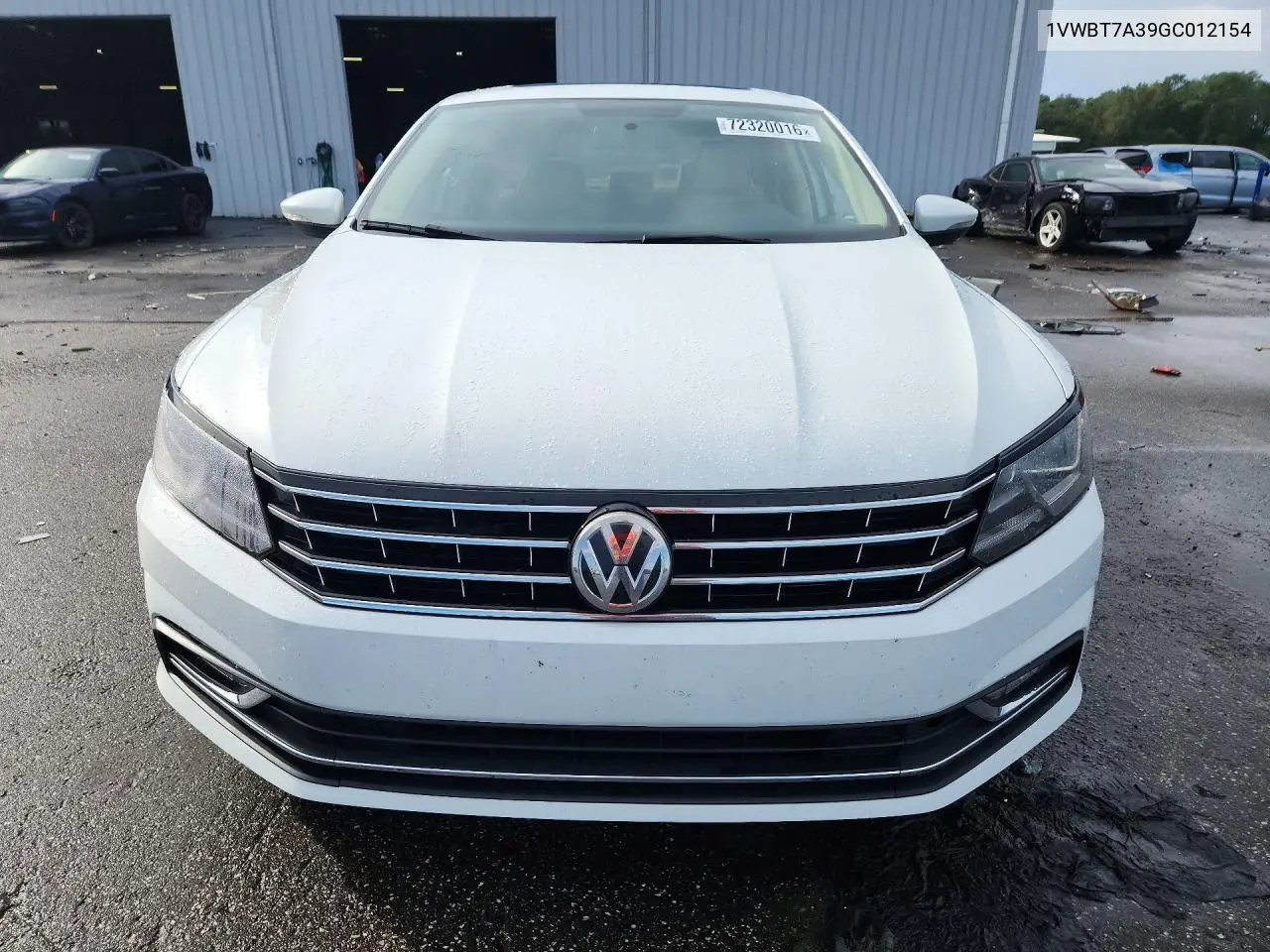 2016 VOLKSWAGEN PASSAT VIN 1VWBT7A39GC012154 — фото 5
