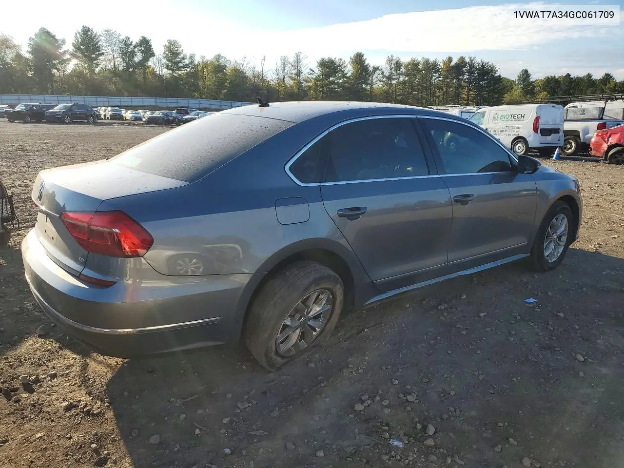 2016 VOLKSWAGEN PASSAT VIN 1VWAT7A34GC061709 — фото 3
