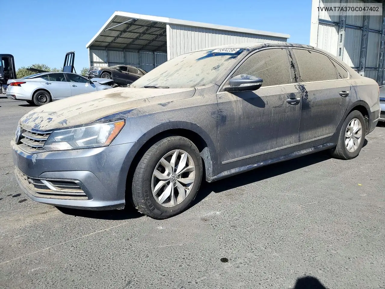 VOLKSWAGEN PASSAT 2016, VIN 1VWAT7A37GC047402