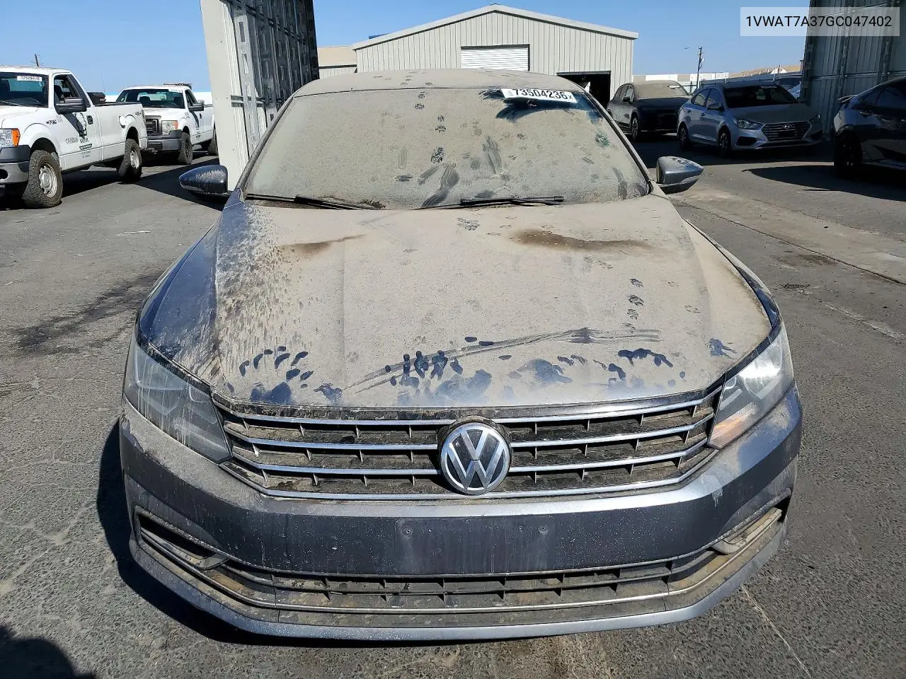 2016 VOLKSWAGEN PASSAT VIN 1VWAT7A37GC047402 — фото 5