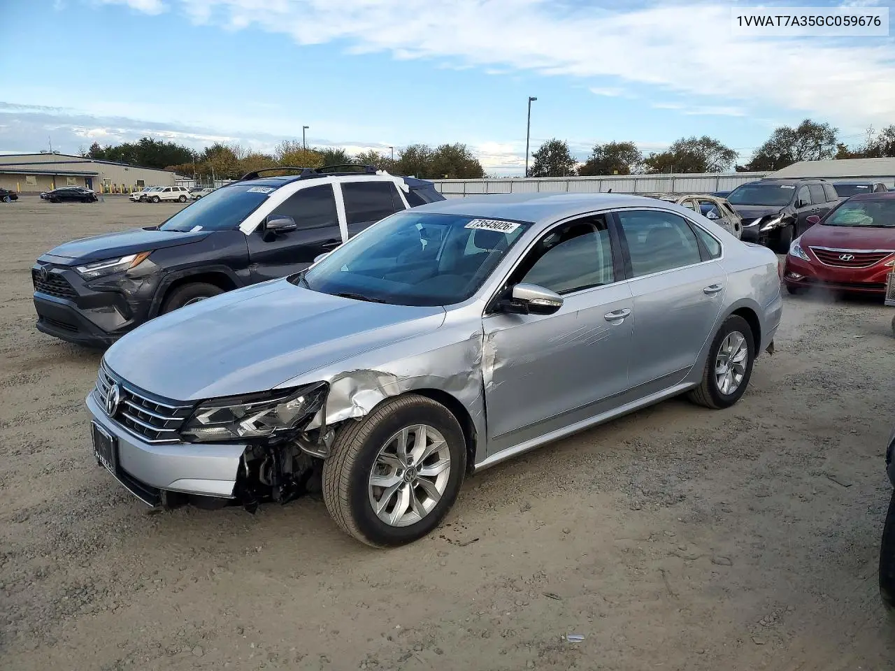 VOLKSWAGEN PASSAT 2016, VIN 1VWAT7A35GC059676