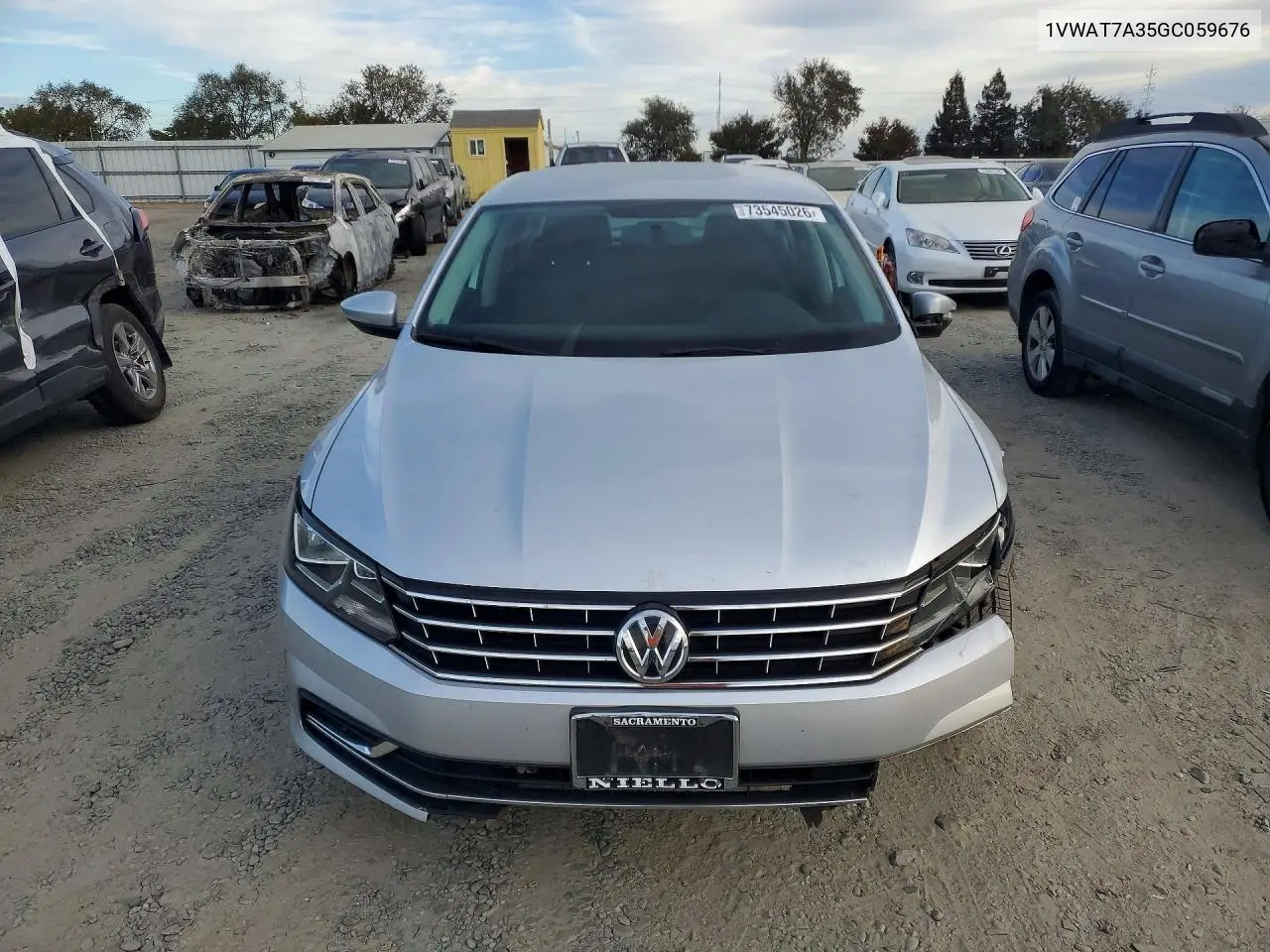 2016 VOLKSWAGEN PASSAT VIN 1VWAT7A35GC059676 — фото 5