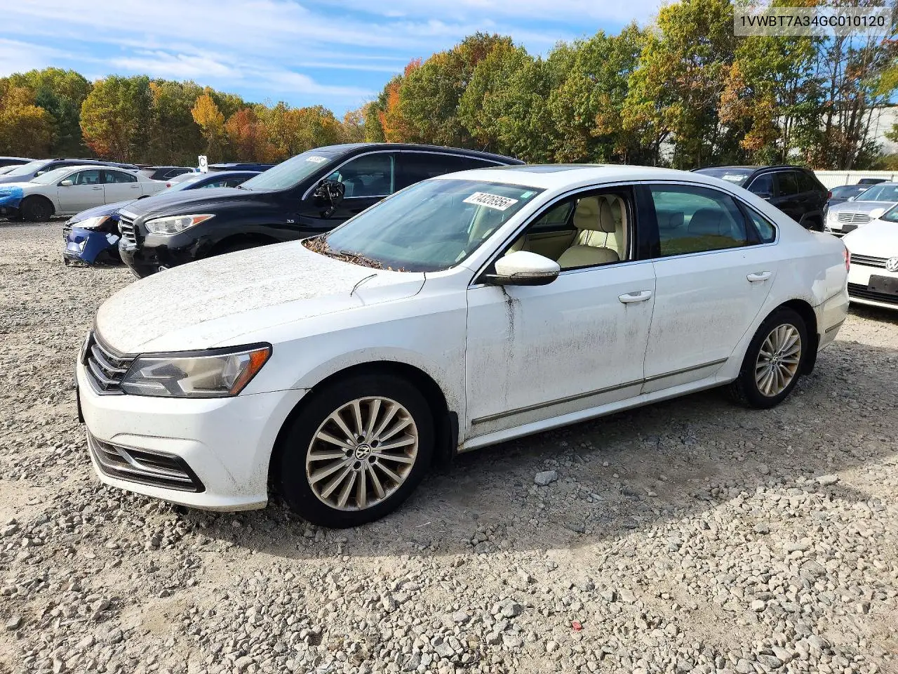 VOLKSWAGEN PASSAT 2016, VIN 1VWBT7A34GC010120