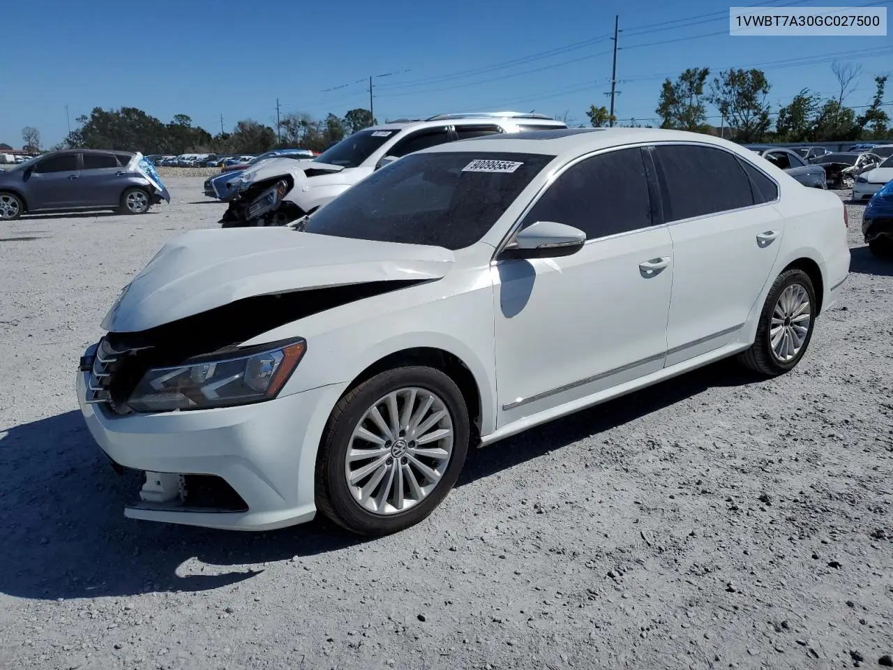 VOLKSWAGEN PASSAT 2016, VIN 1VWBT7A30GC027500