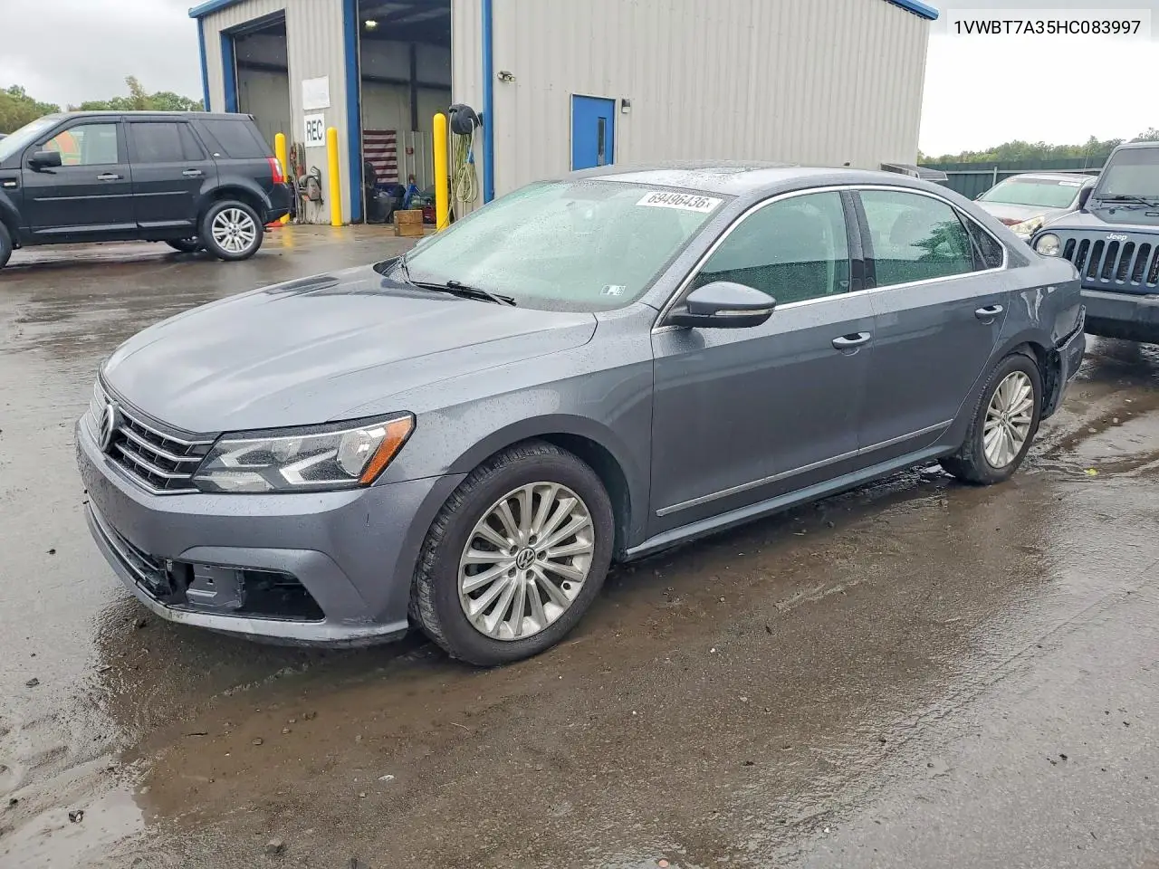 VOLKSWAGEN PASSAT 2017, VIN 1VWBT7A35HC083997