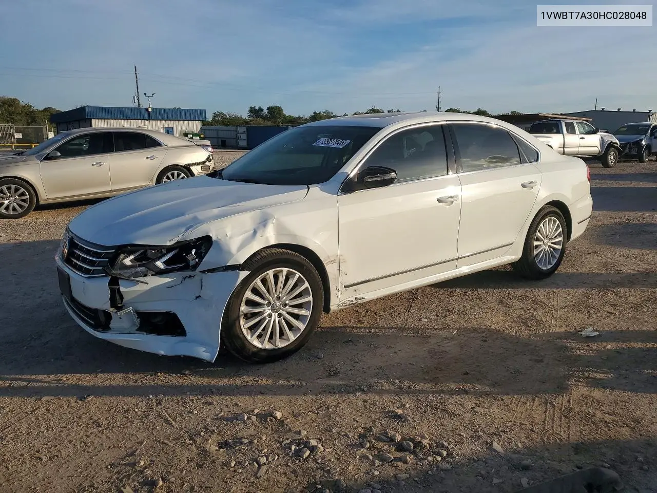 VOLKSWAGEN PASSAT 2017, VIN 1VWBT7A30HC028048