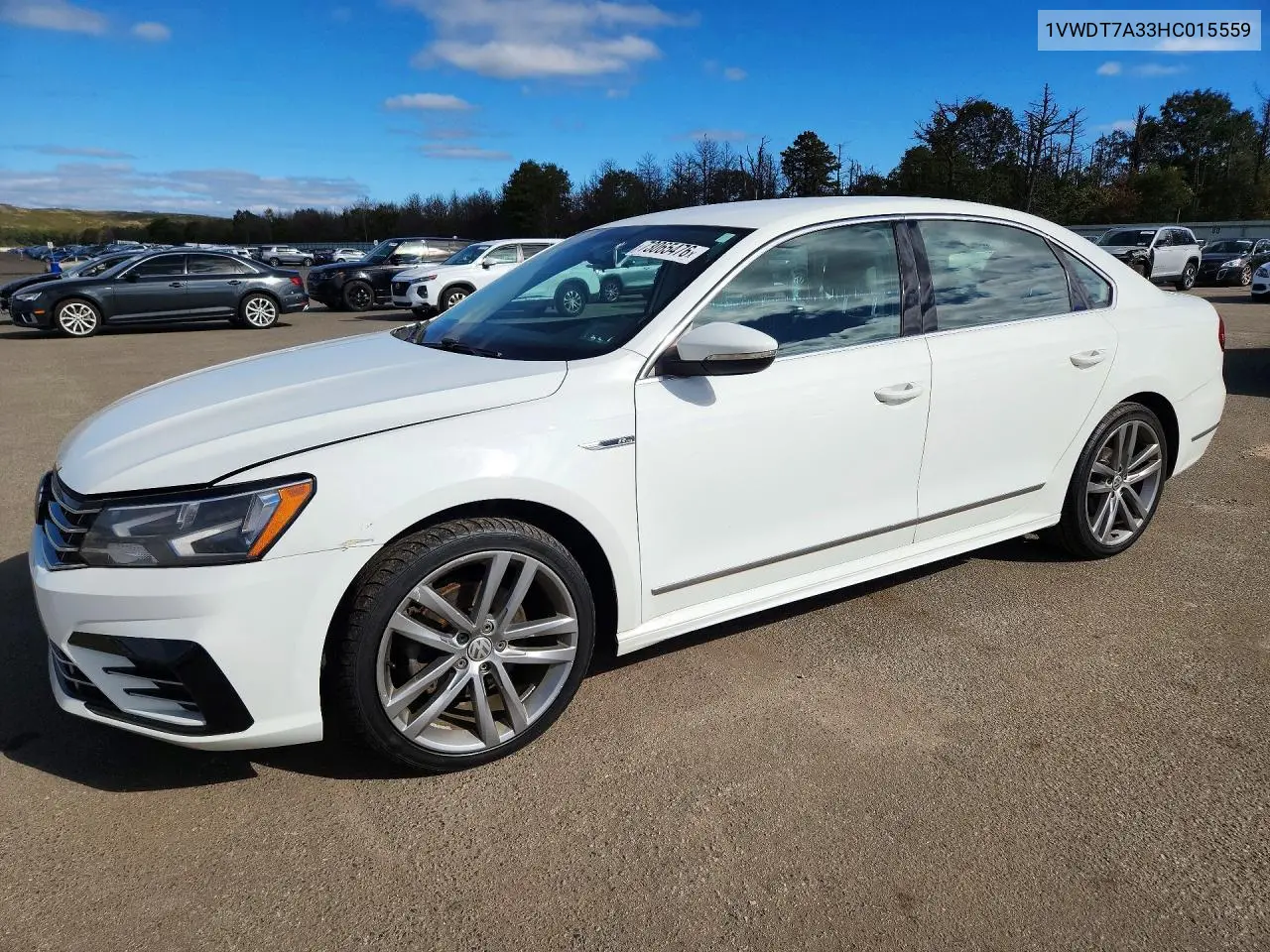 VOLKSWAGEN PASSAT 2017, VIN 1VWDT7A33HC015559