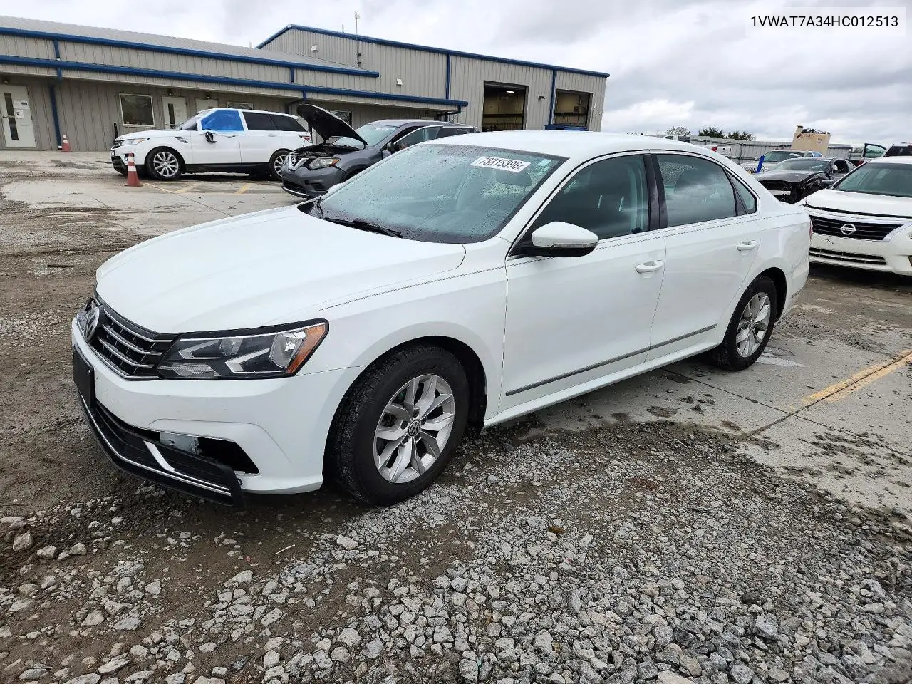 VOLKSWAGEN PASSAT 2017, VIN 1VWAT7A34HC012513