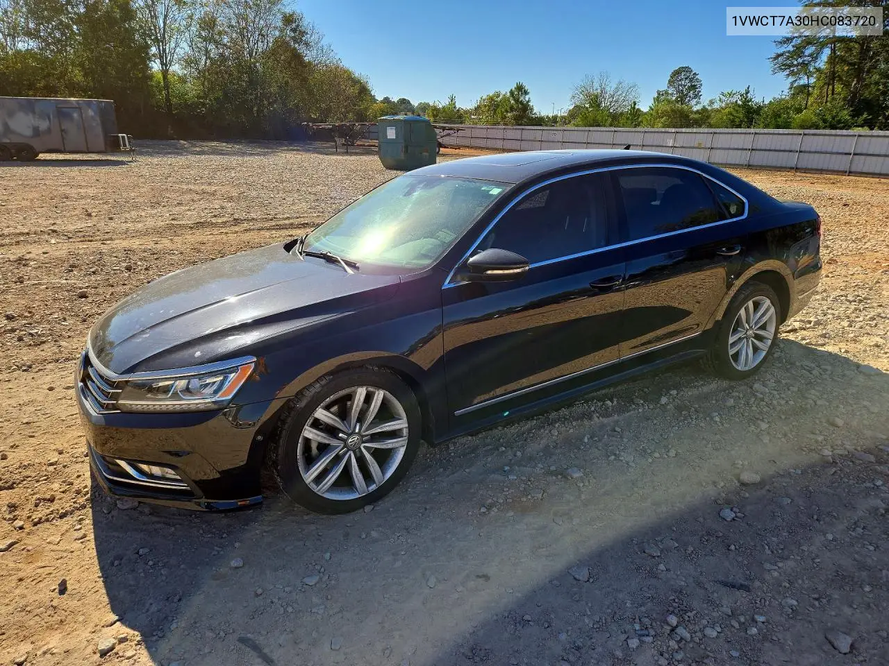 VOLKSWAGEN PASSAT 2017, VIN 1VWCT7A30HC083720
