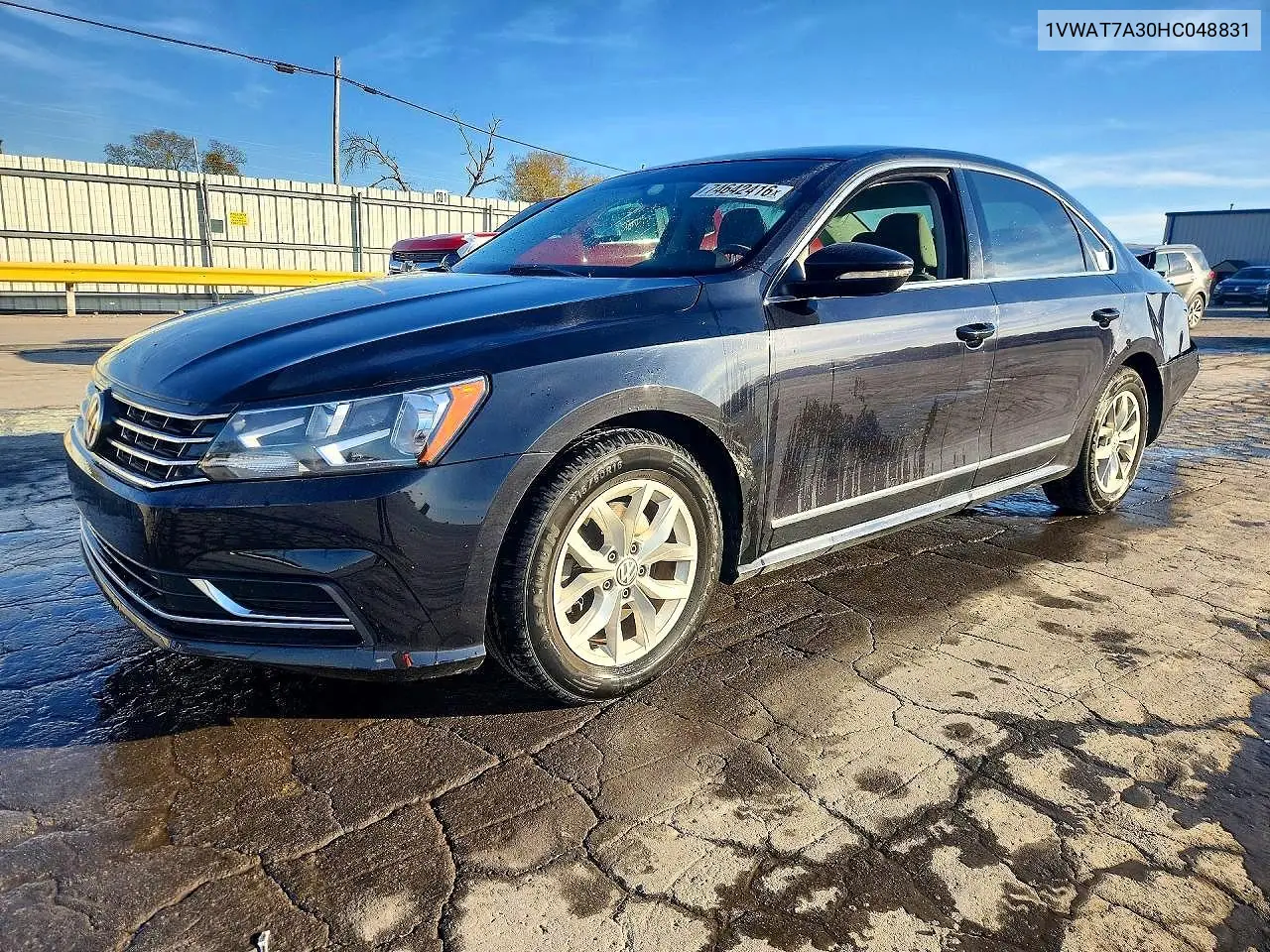 VOLKSWAGEN PASSAT 2017, VIN 1VWAT7A30HC048831