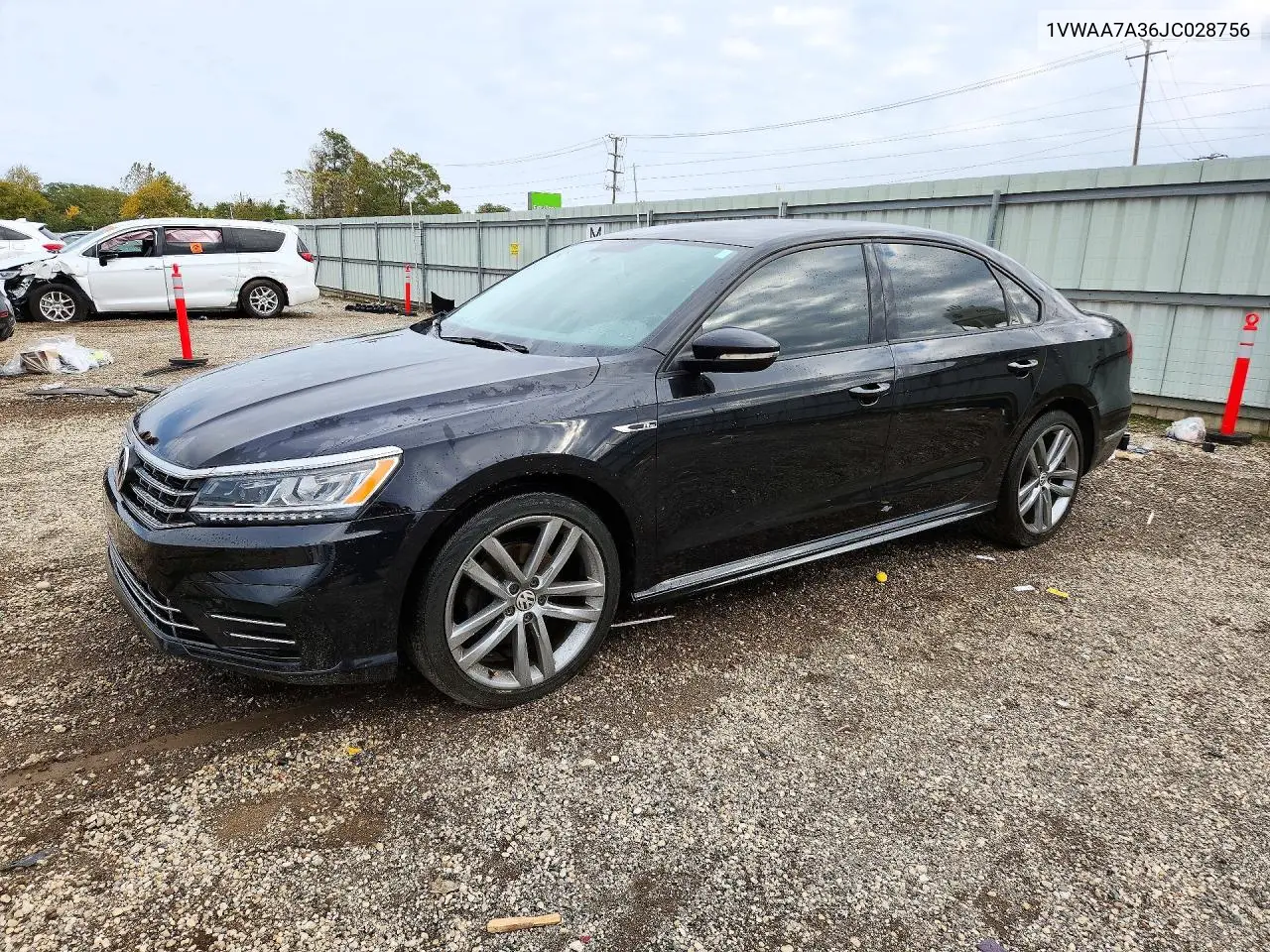 VOLKSWAGEN PASSAT 2018, VIN 1VWAA7A36JC028756