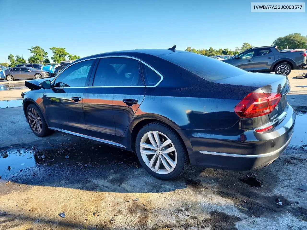 2018 VOLKSWAGEN PASSAT VIN 1VWBA7A33JC000577 — фото 2