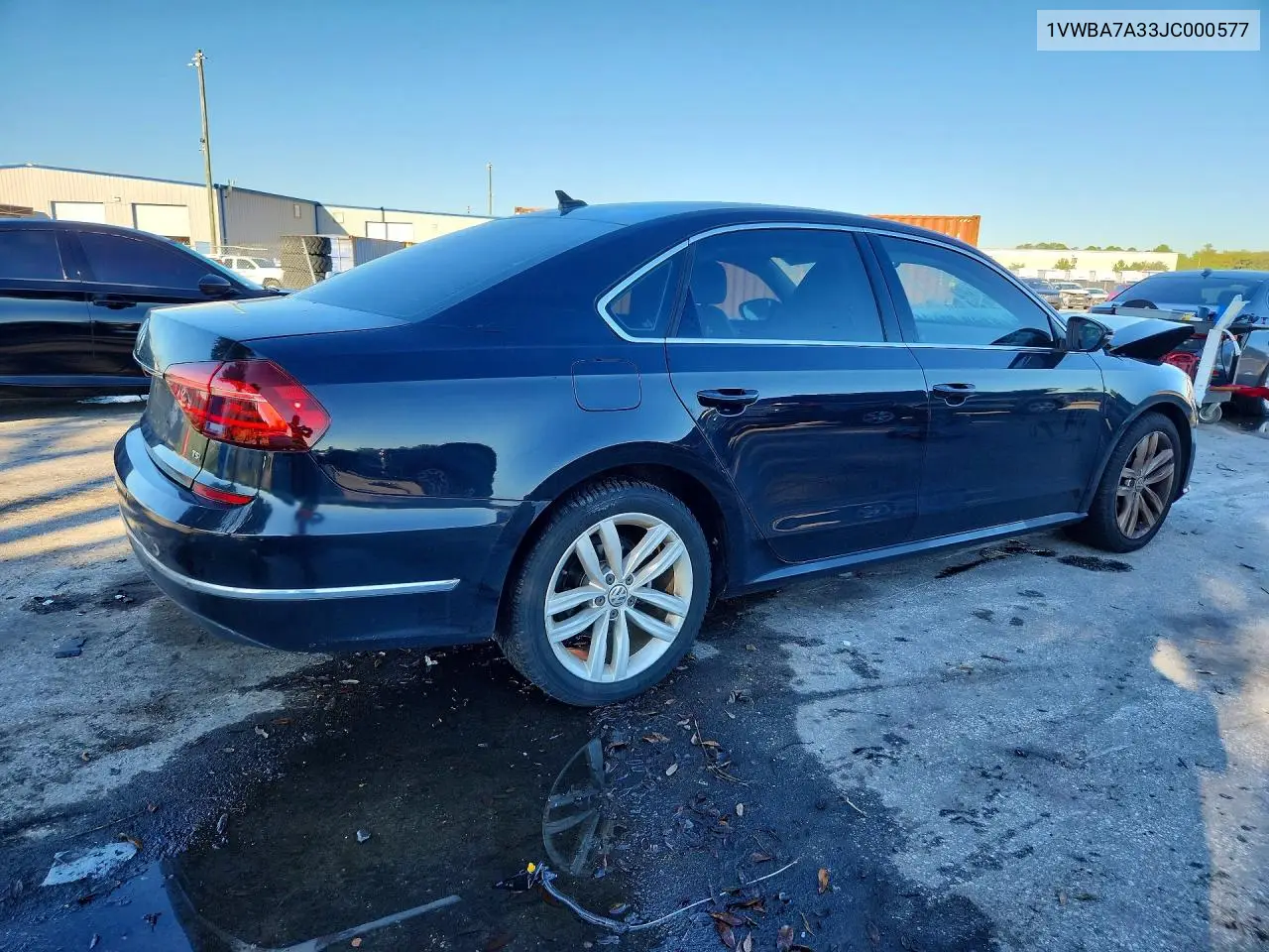 2018 VOLKSWAGEN PASSAT VIN 1VWBA7A33JC000577 — фото 3