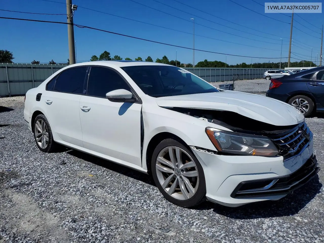 2019 VOLKSWAGEN PASSAT VIN 1VWLA7A37KC005707 — фото 4