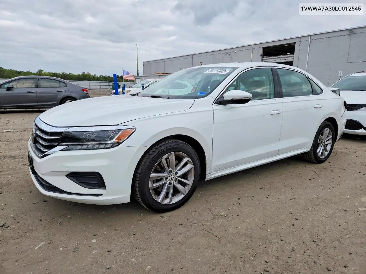VOLKSWAGEN PASSAT 2020, VIN 1VWWA7A30LC012545