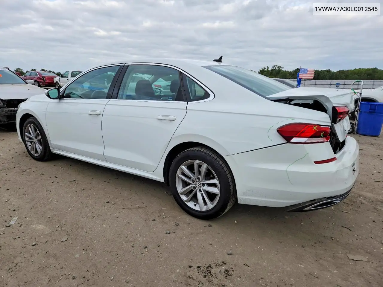 2020 VOLKSWAGEN PASSAT VIN 1VWWA7A30LC012545 — фото 2