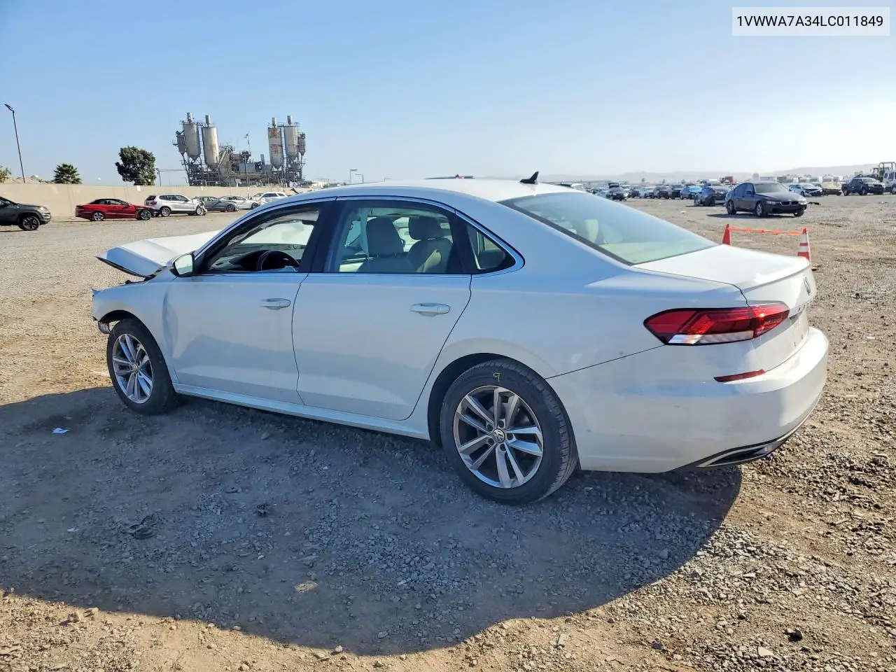 2020 VOLKSWAGEN PASSAT VIN 1VWWA7A34LC011849 — фото 2