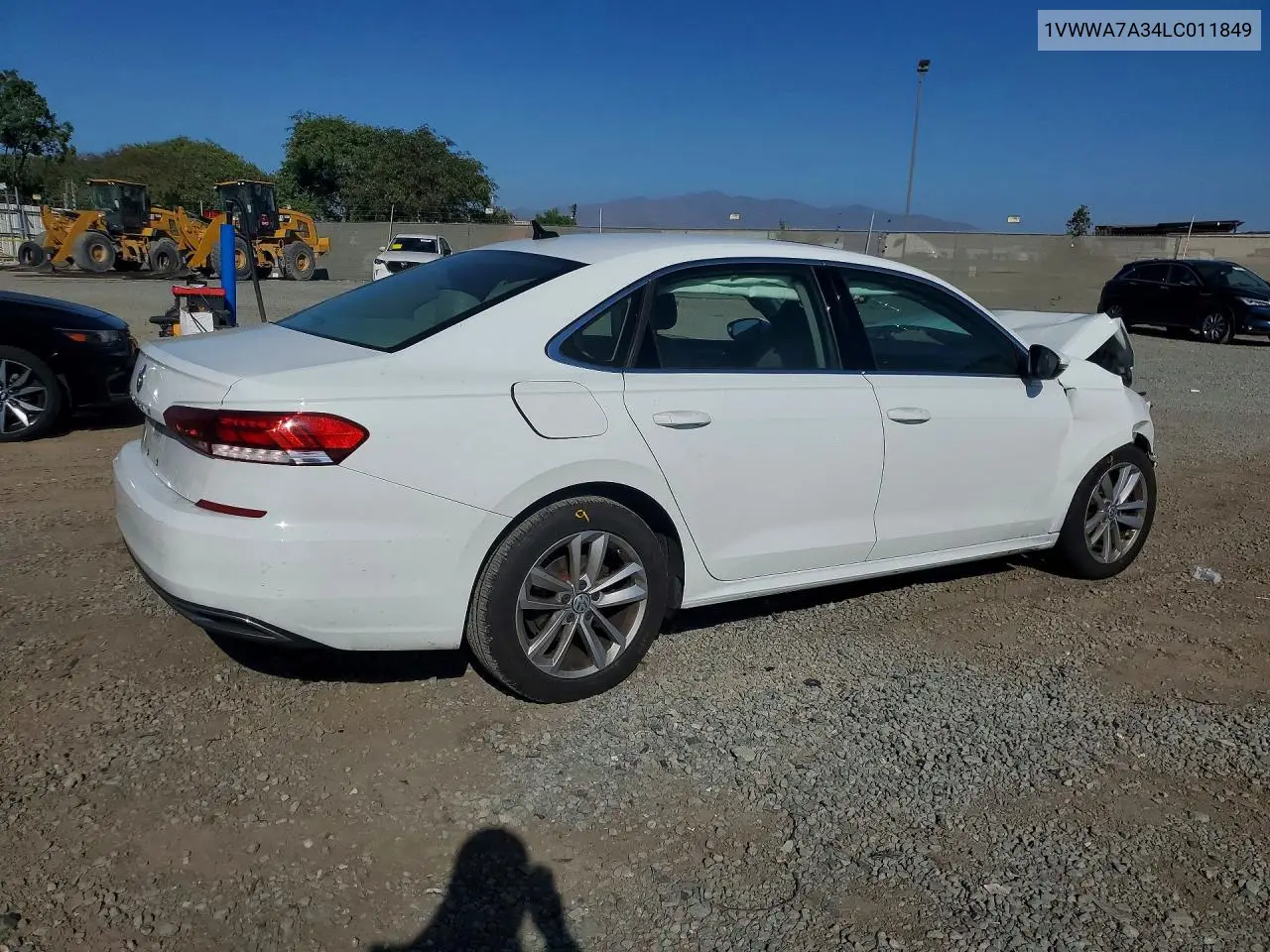 2020 VOLKSWAGEN PASSAT VIN 1VWWA7A34LC011849 — фото 3