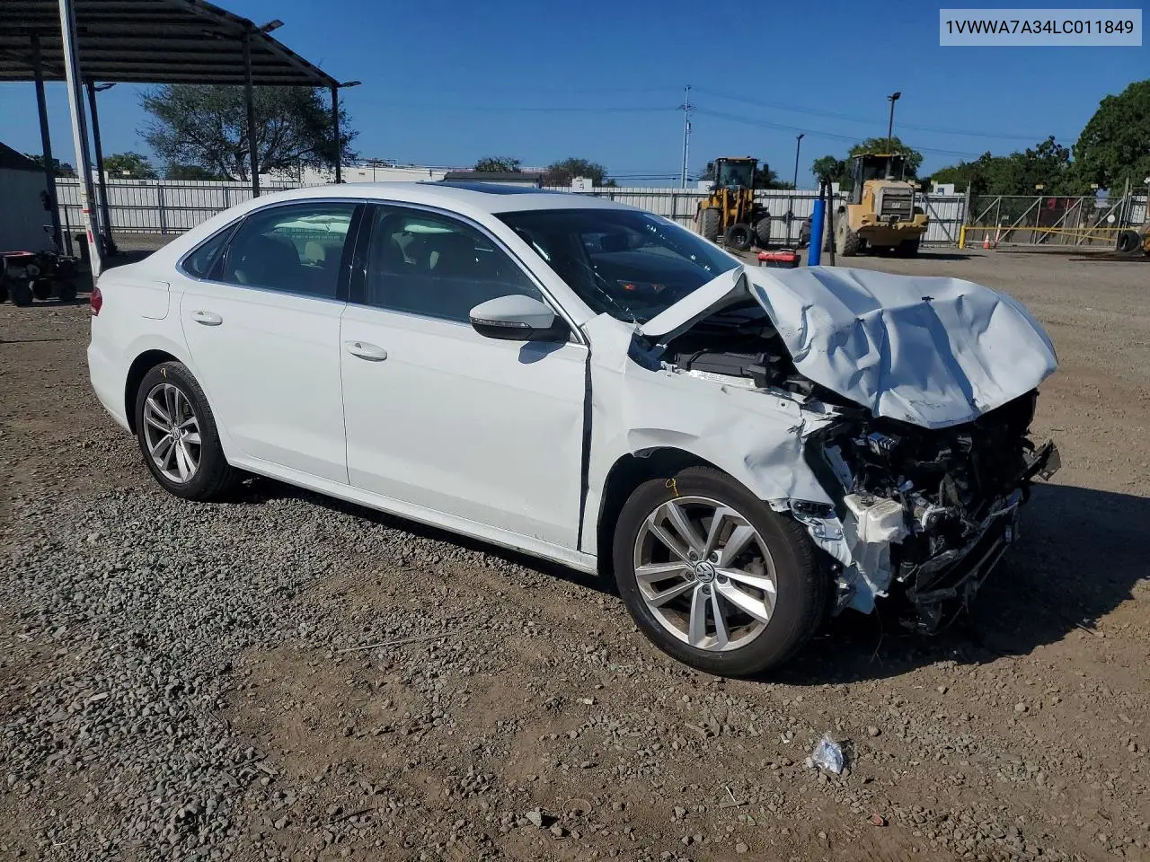 2020 VOLKSWAGEN PASSAT VIN 1VWWA7A34LC011849 — фото 4